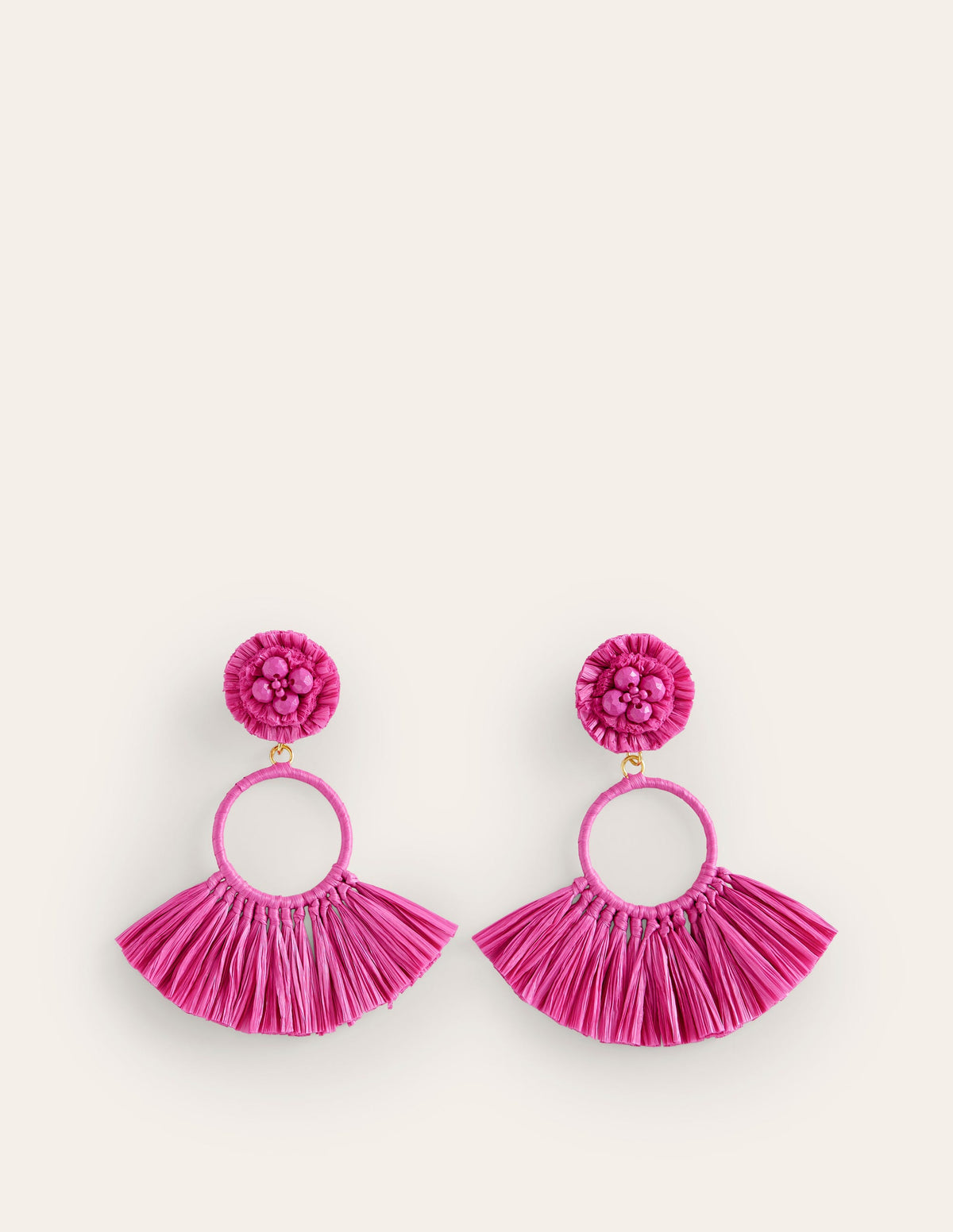 Tassel Ring Earrings-Plum Blossom - Image 2