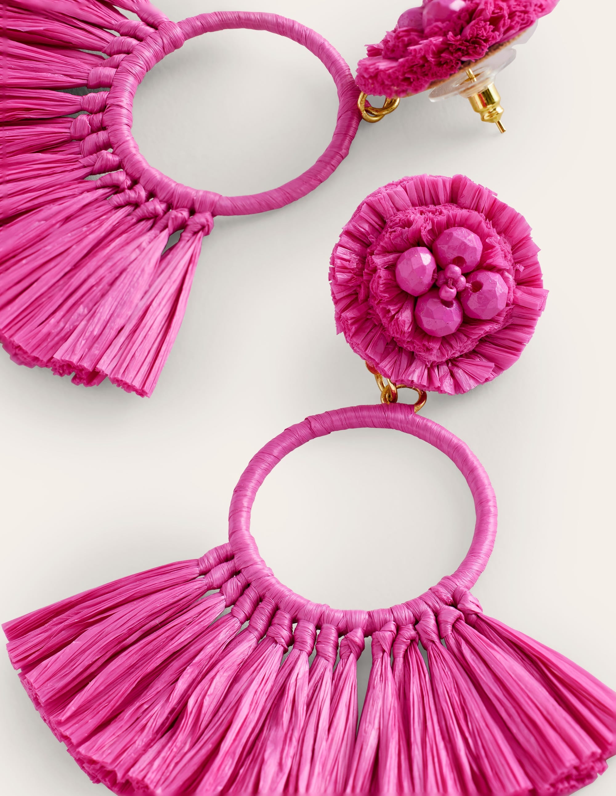 Tassel Ring Earrings-Plum Blossom - Image 3