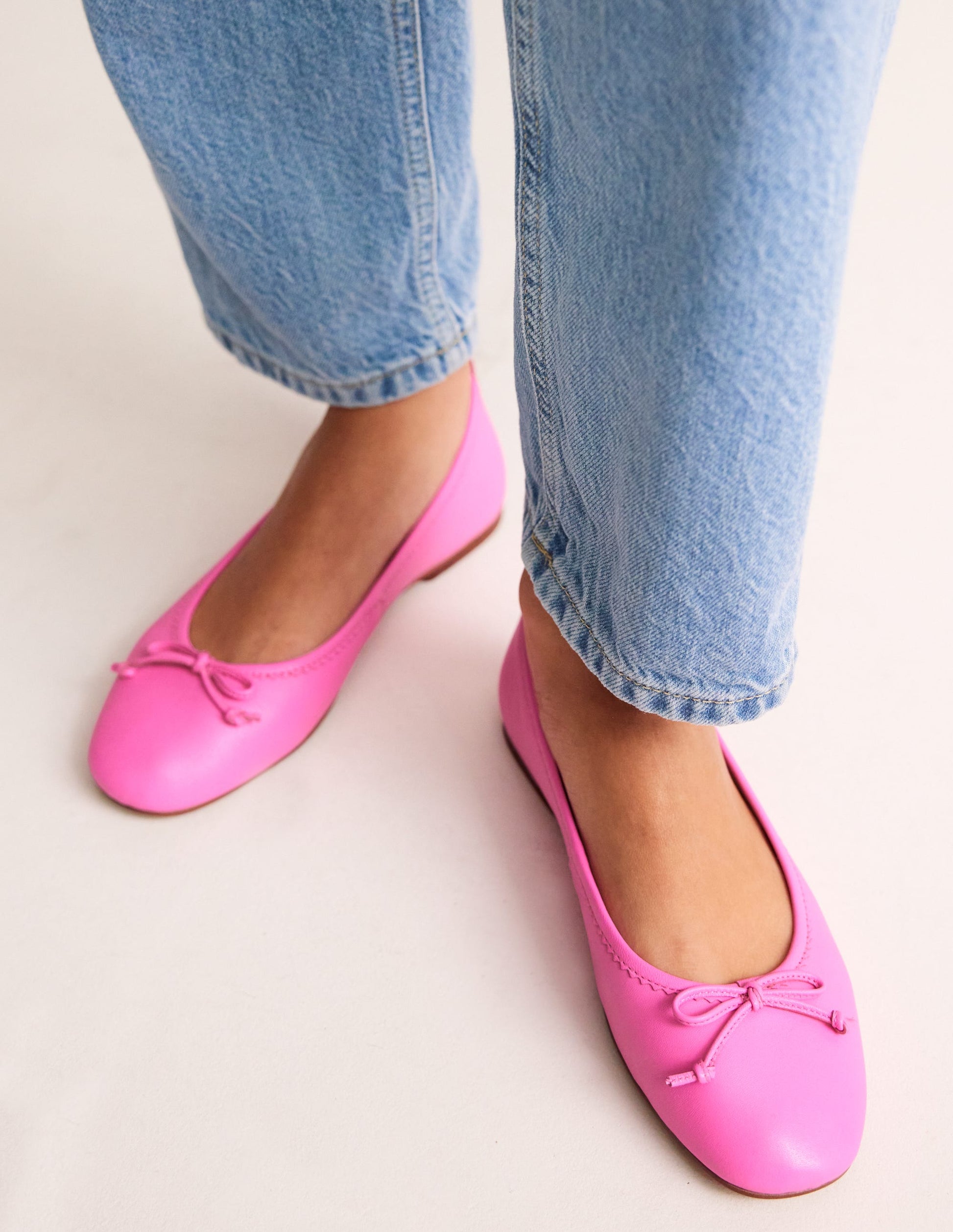 Kitty Flexi Sole Ballet Pumps-Festival Pink-1