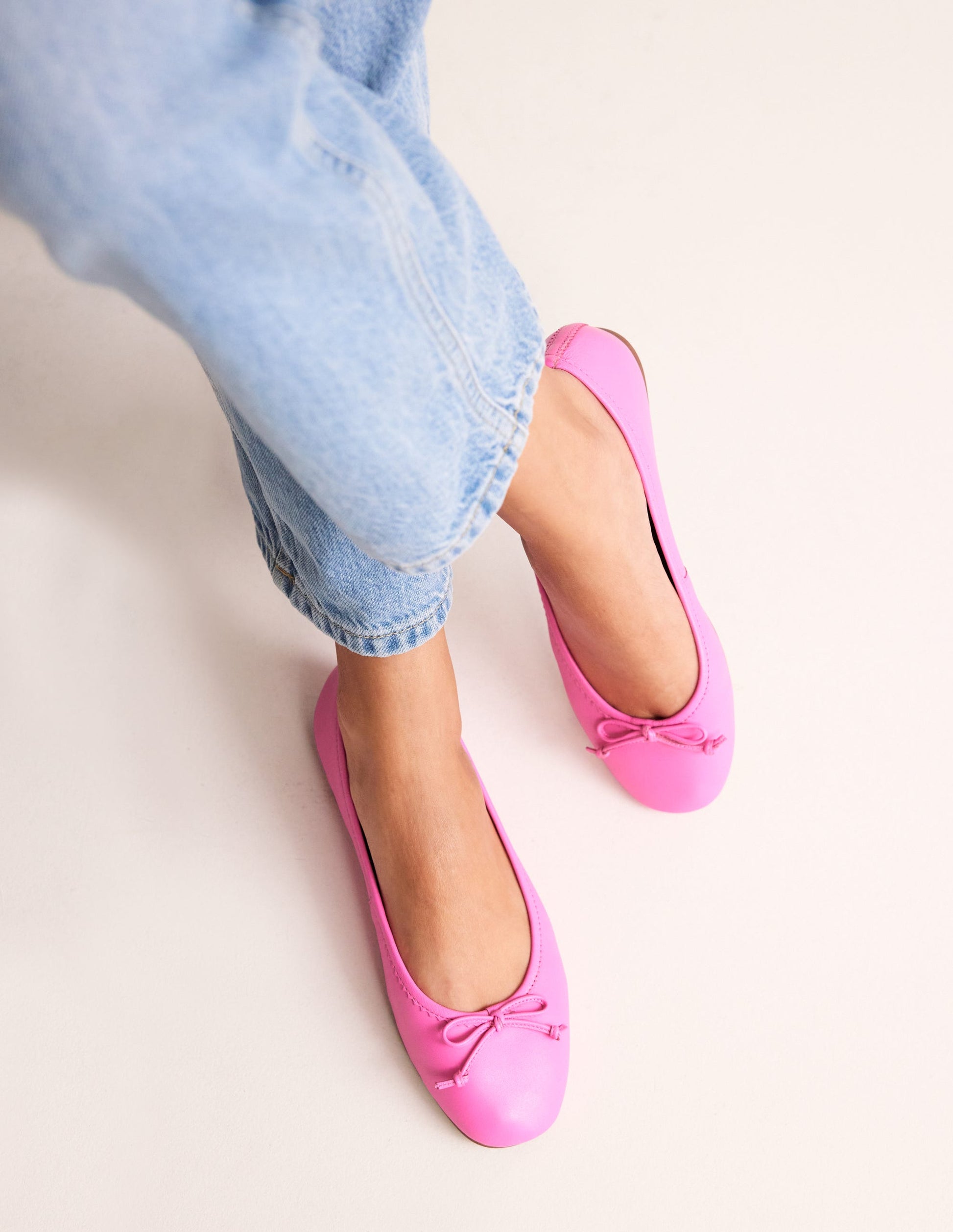 Kitty Flexi Sole Ballet Pumps-Festival Pink-3