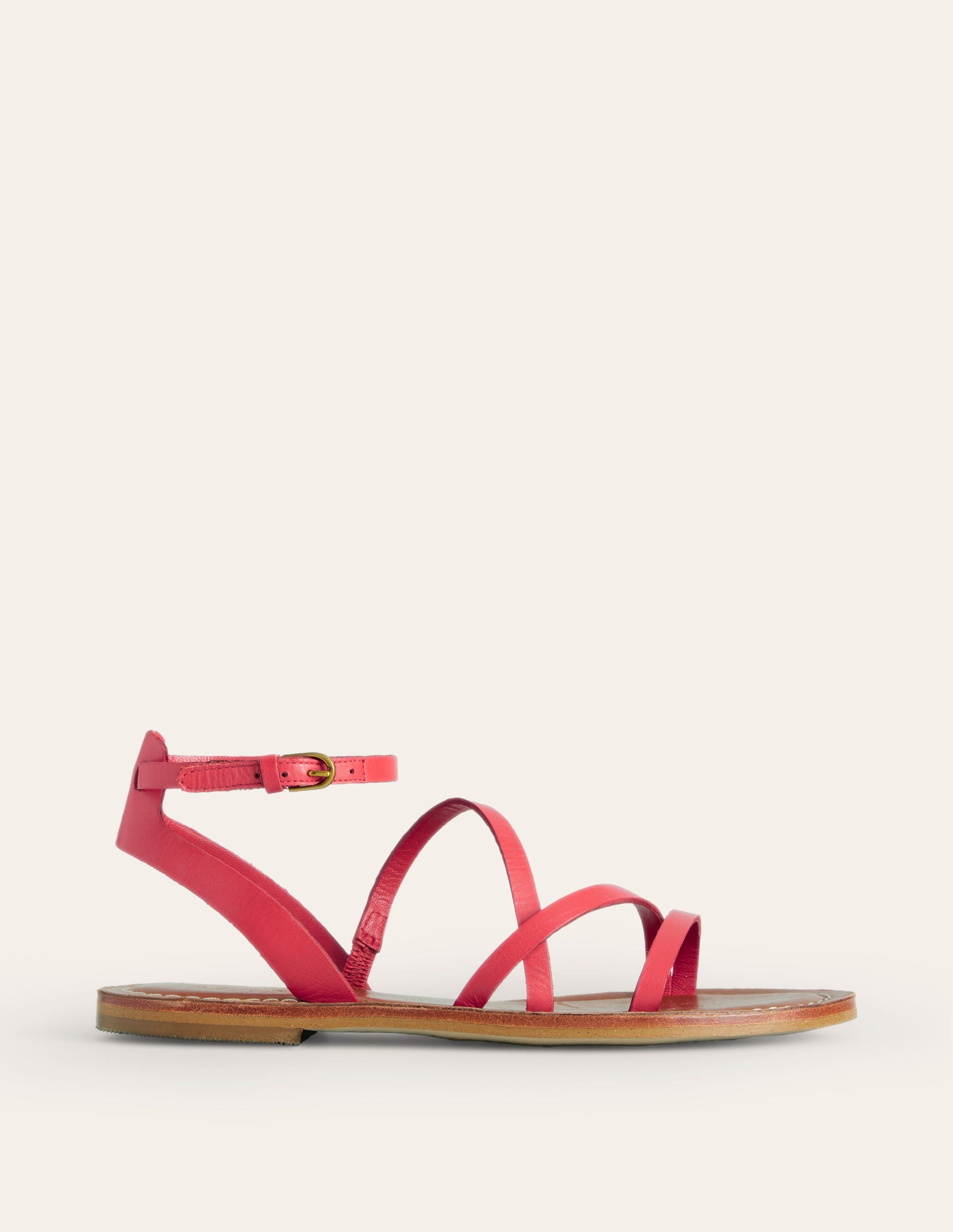 Everyday Flat Sandals-Post Box Red-2
