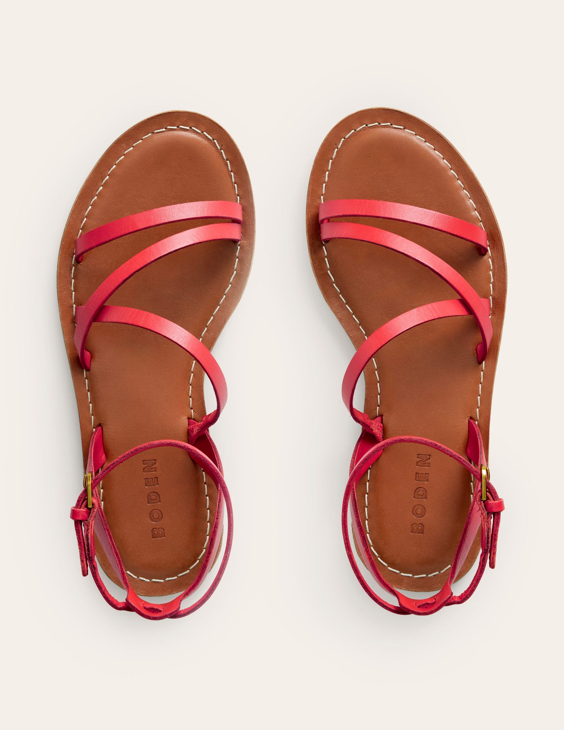 Everyday Flat Sandals-Post Box Red-5