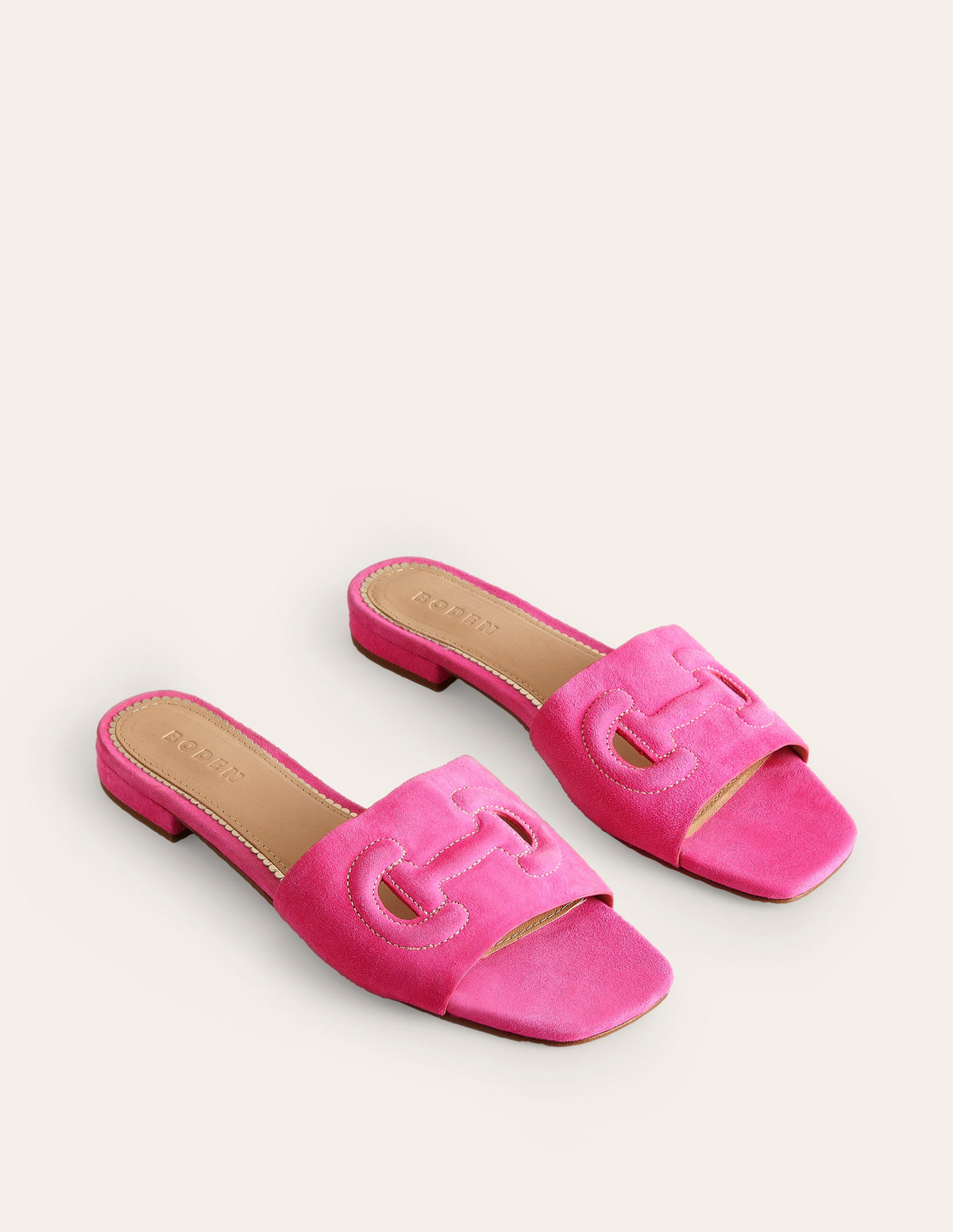Stitch Cut Out Snaffle Sliders-Festival Pink - Image 3