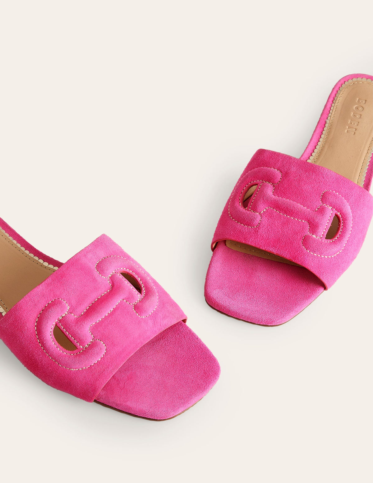 Stitch Cut Out Snaffle Sliders-Festival Pink - Image 4