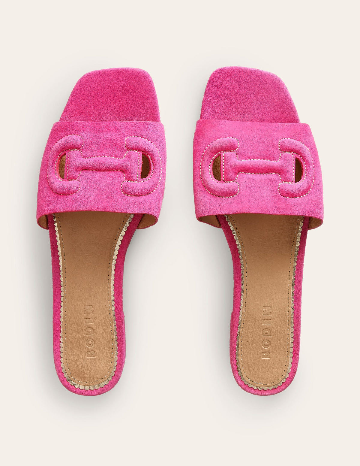 Stitch Cut Out Snaffle Sliders-Festival Pink - Image 5