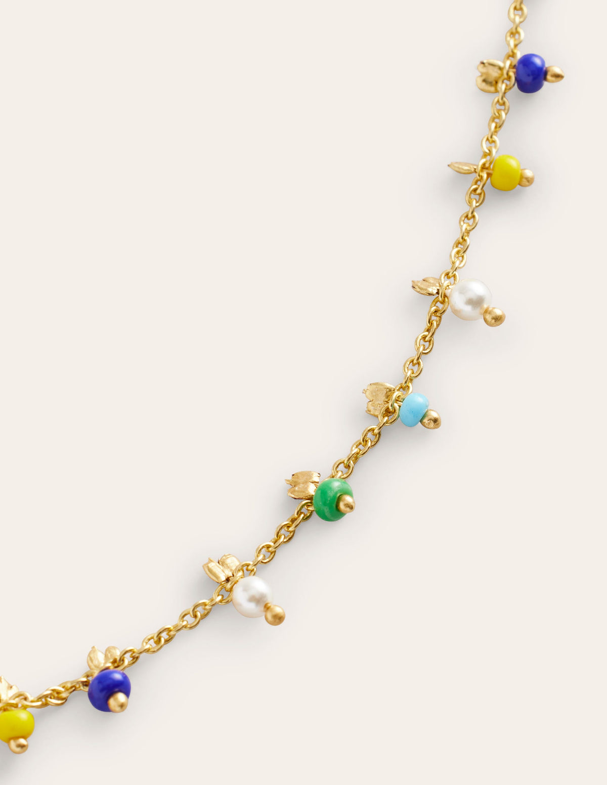 Layering Disc Necklace-Blue Multi - Image 3