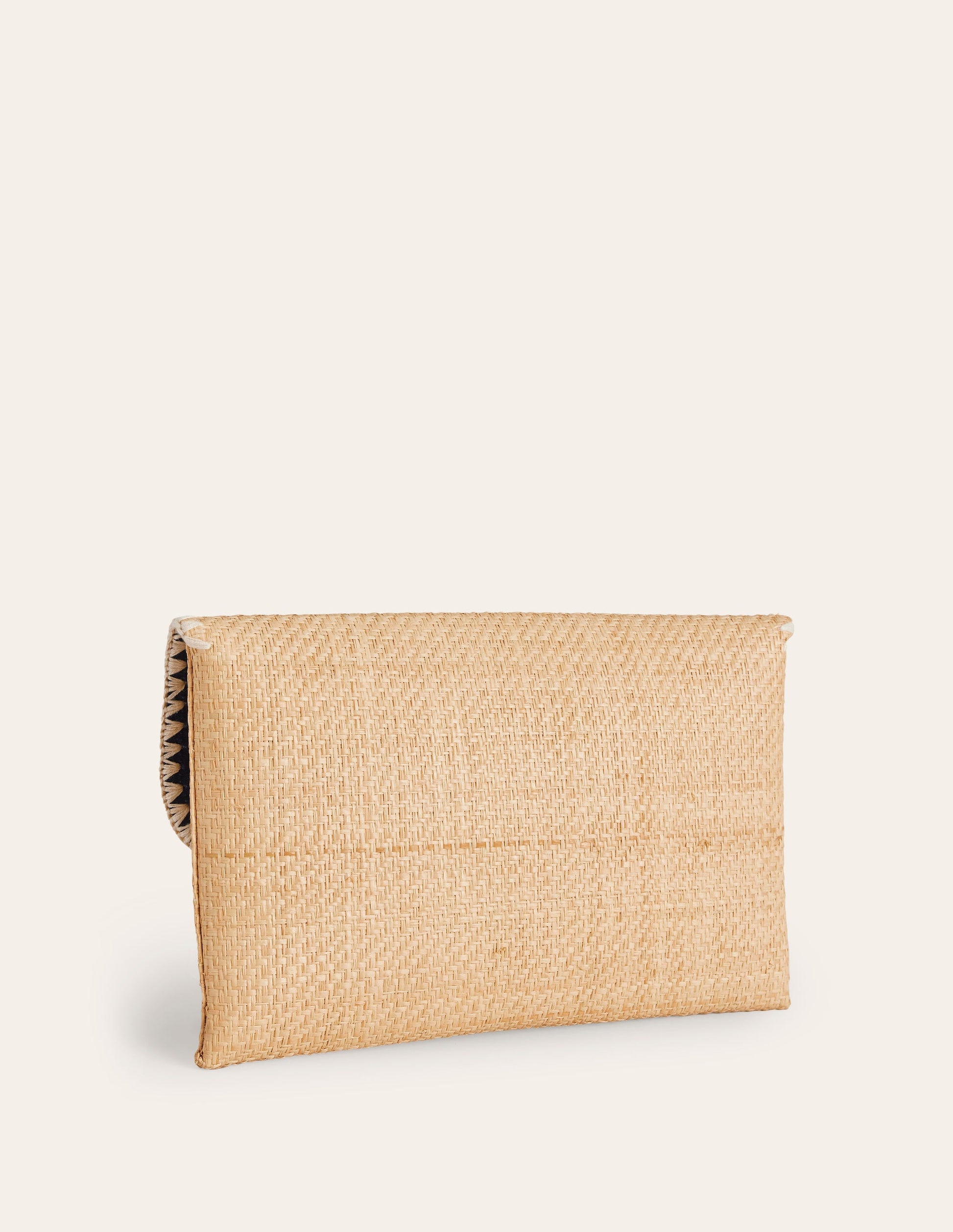 Raffia Clutch Bag-Natural-3