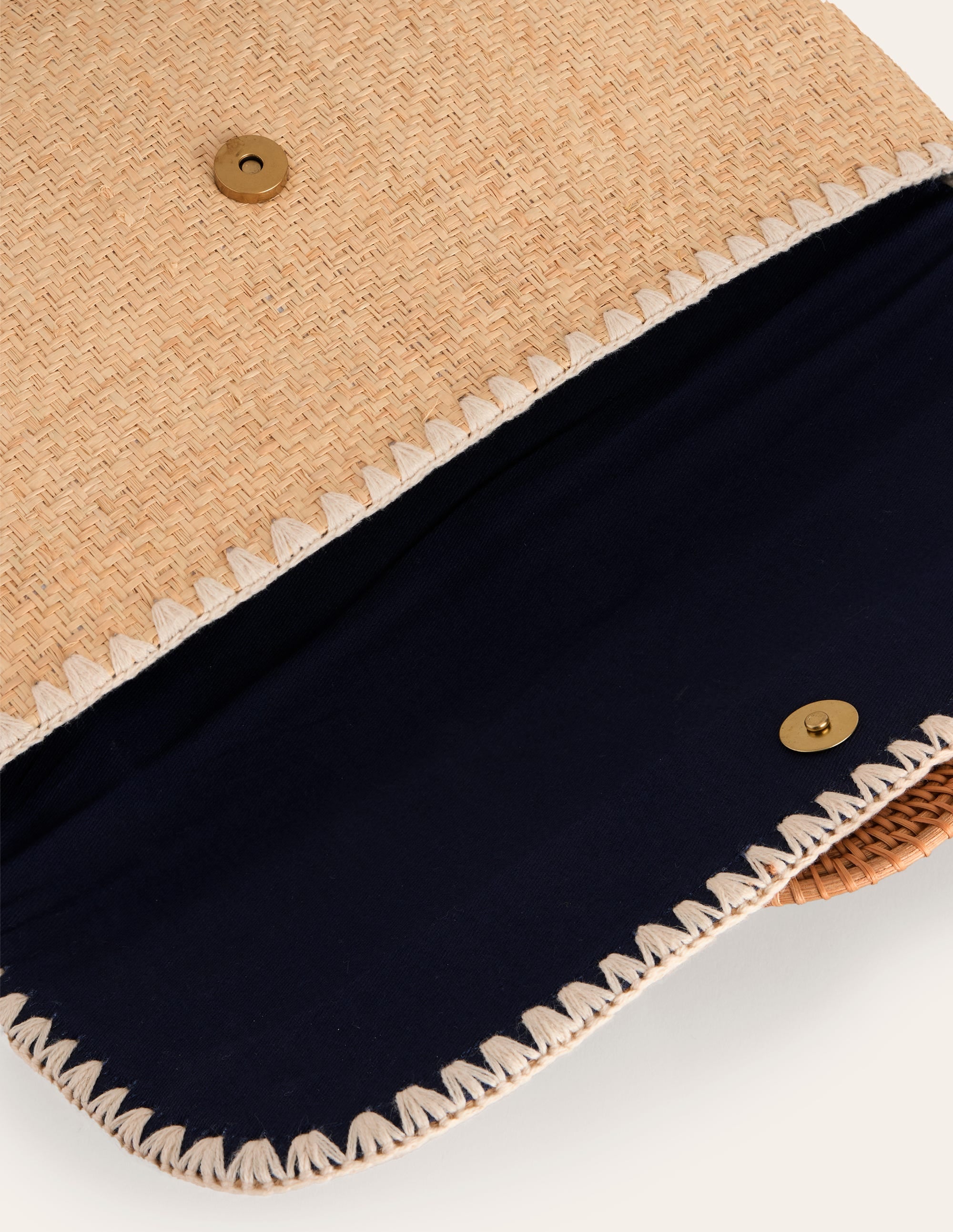 Raffia Clutch Bag-Natural - Image 4