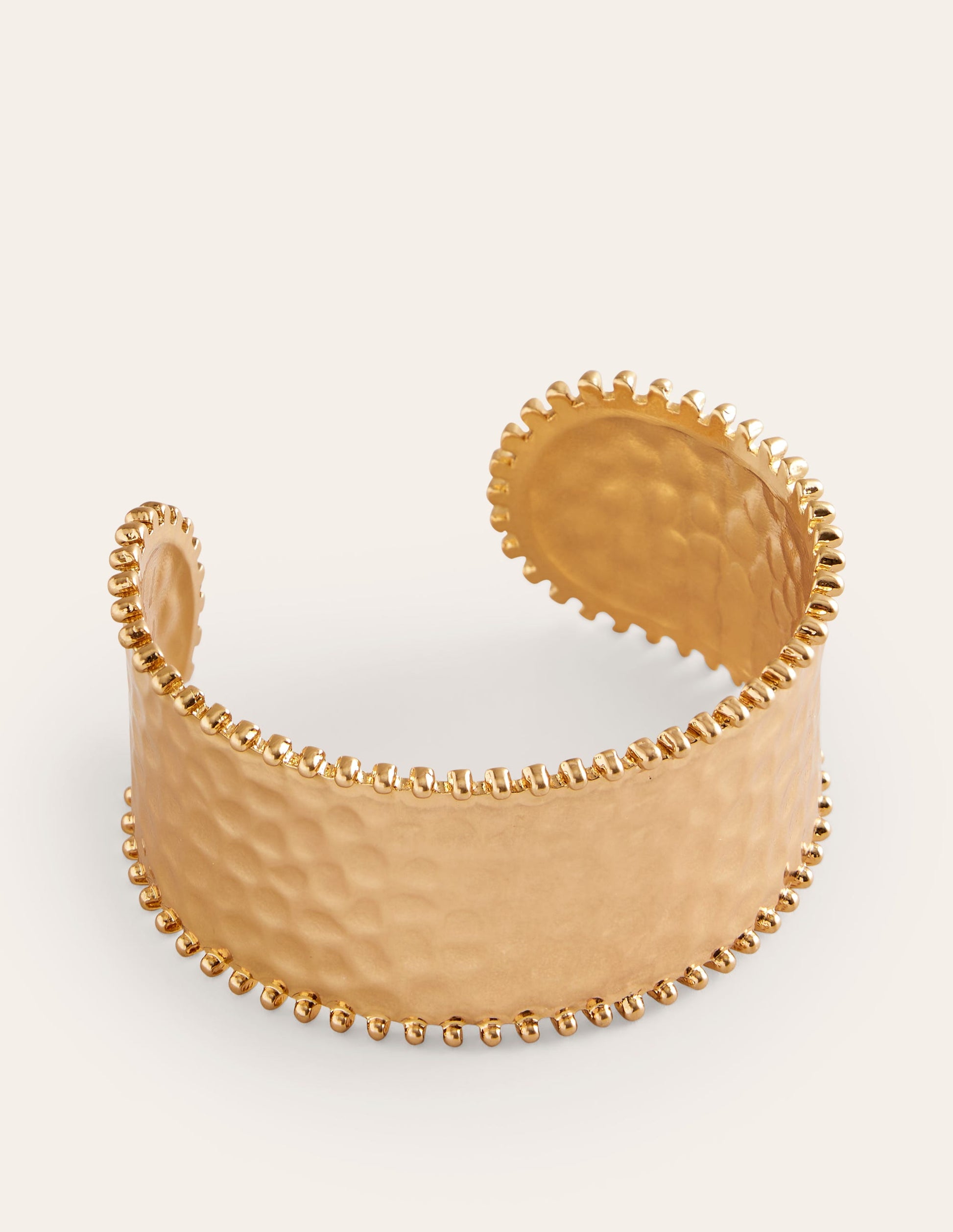 Hammered Cuff Bracelet-Gold-2