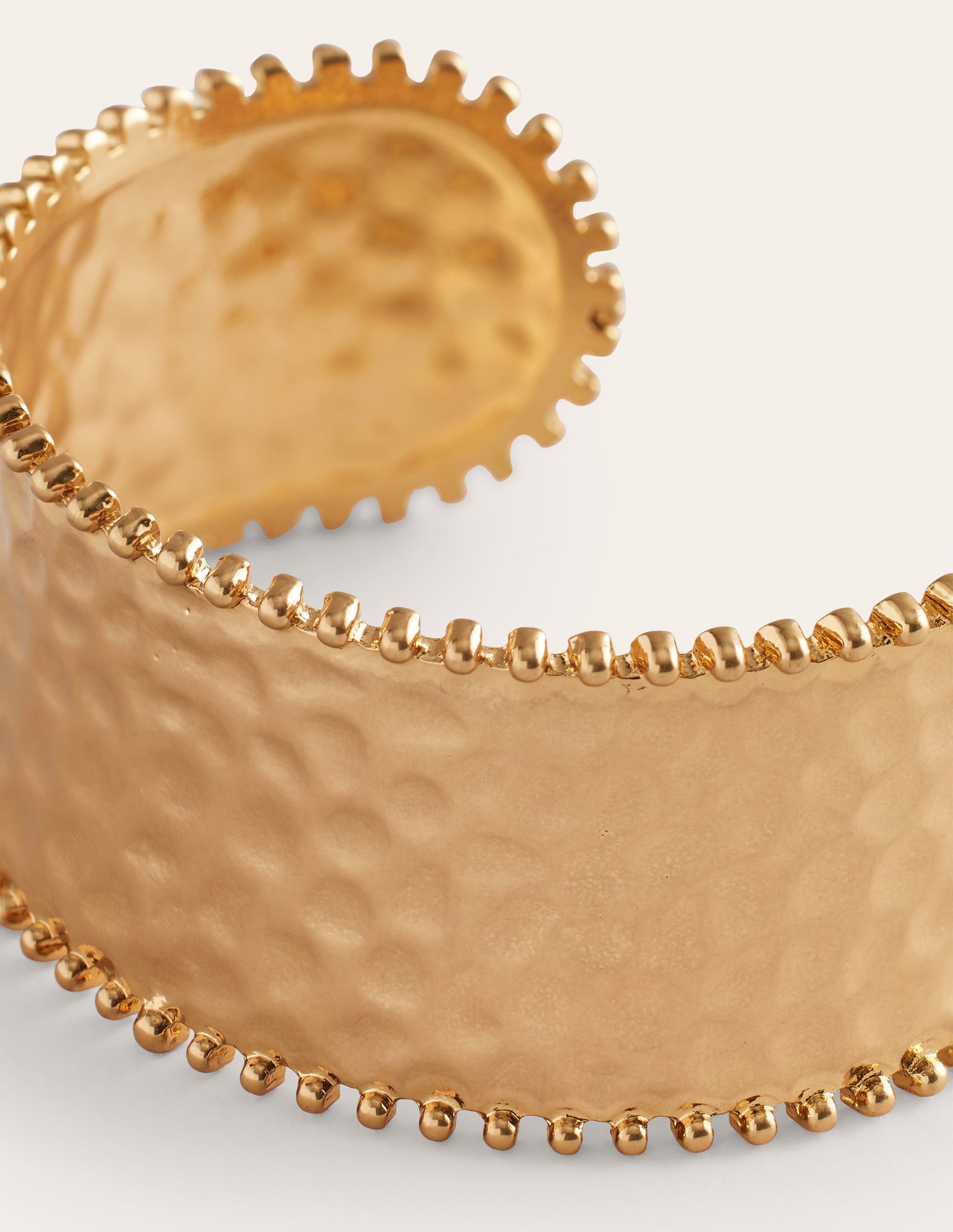Hammered Cuff Bracelet-Gold-3