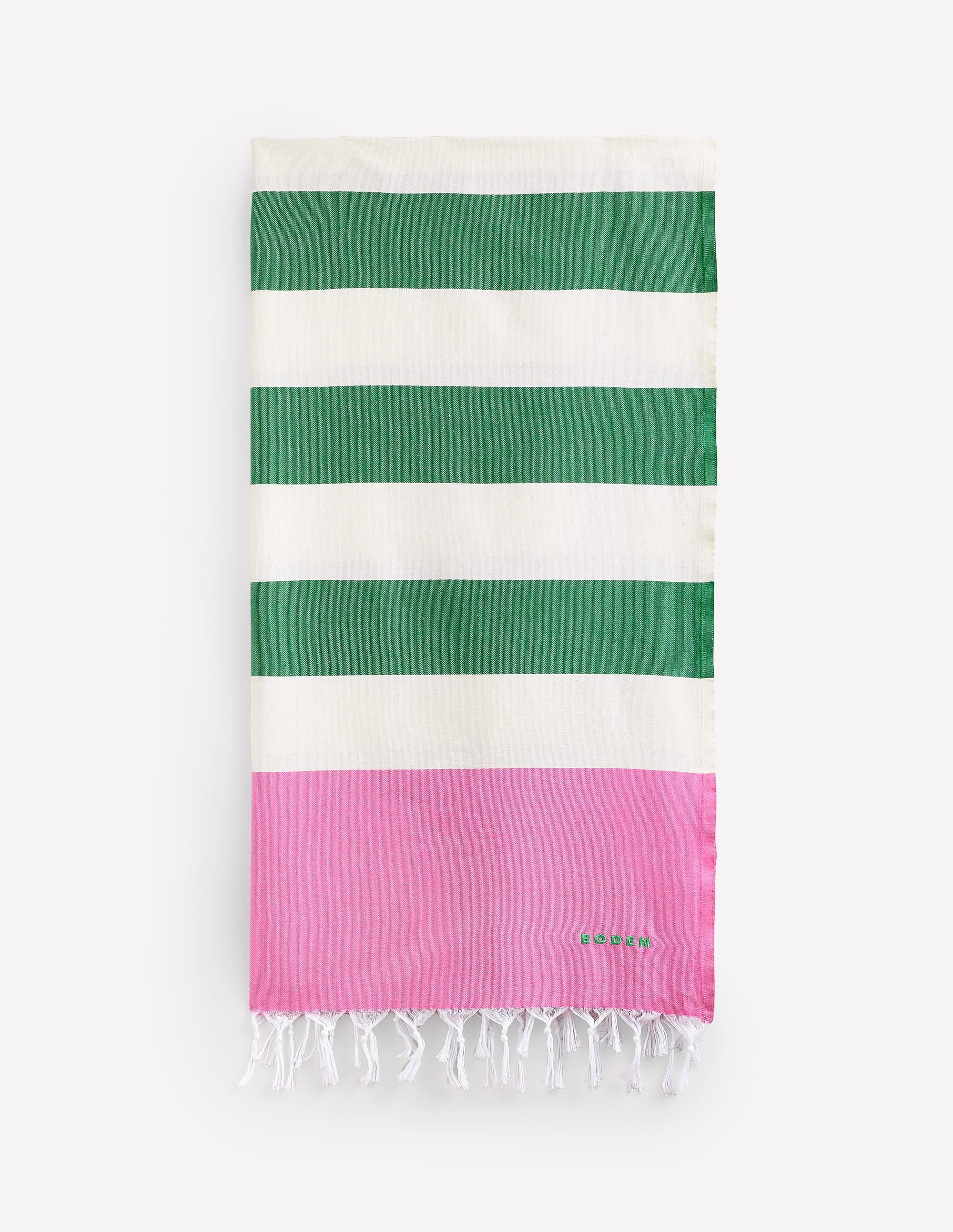 Hammam Towel-Party Pink and Green - Image 1