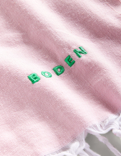 Hammam Towel-Firecracker Orange and Pink-2