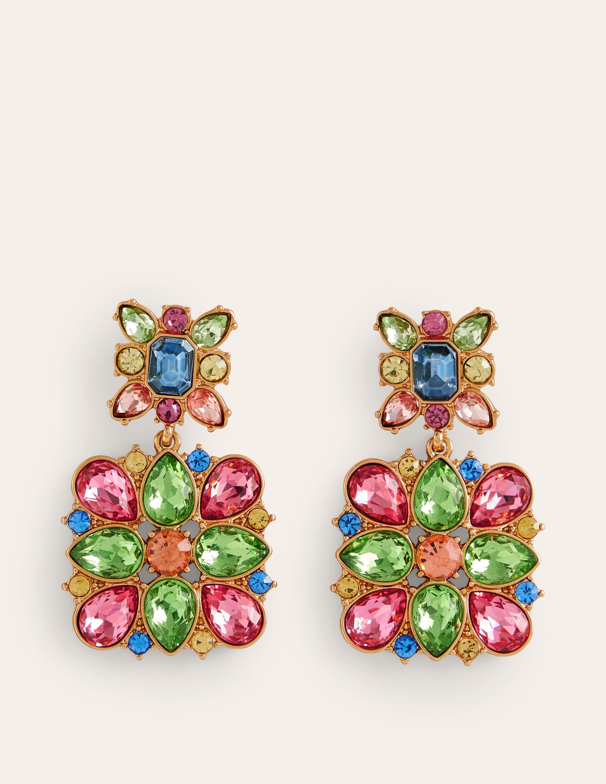 Jewel Mega Earrings-Multi-1