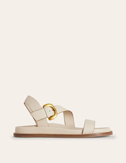 Chunky Buckle Sandal-Ivory-2