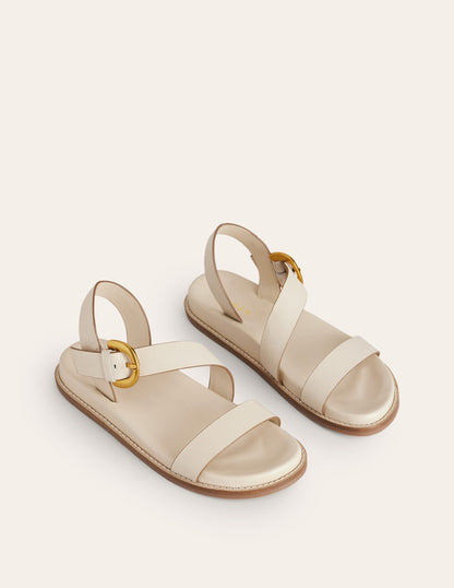Chunky Buckle Sandal-Ivory-3