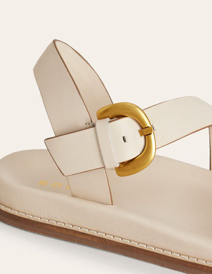 Chunky Buckle Sandal-Ivory-4