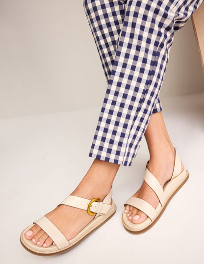 Chunky Buckle Sandal-Ivory-1