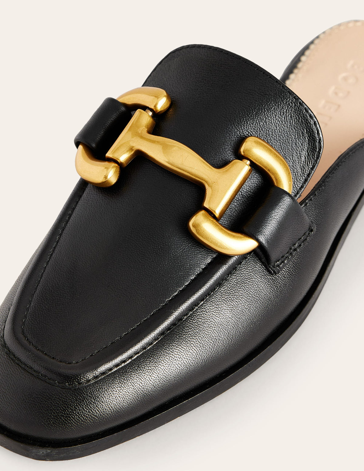Iris Snaffle Mule Loafers-Black - Image 5