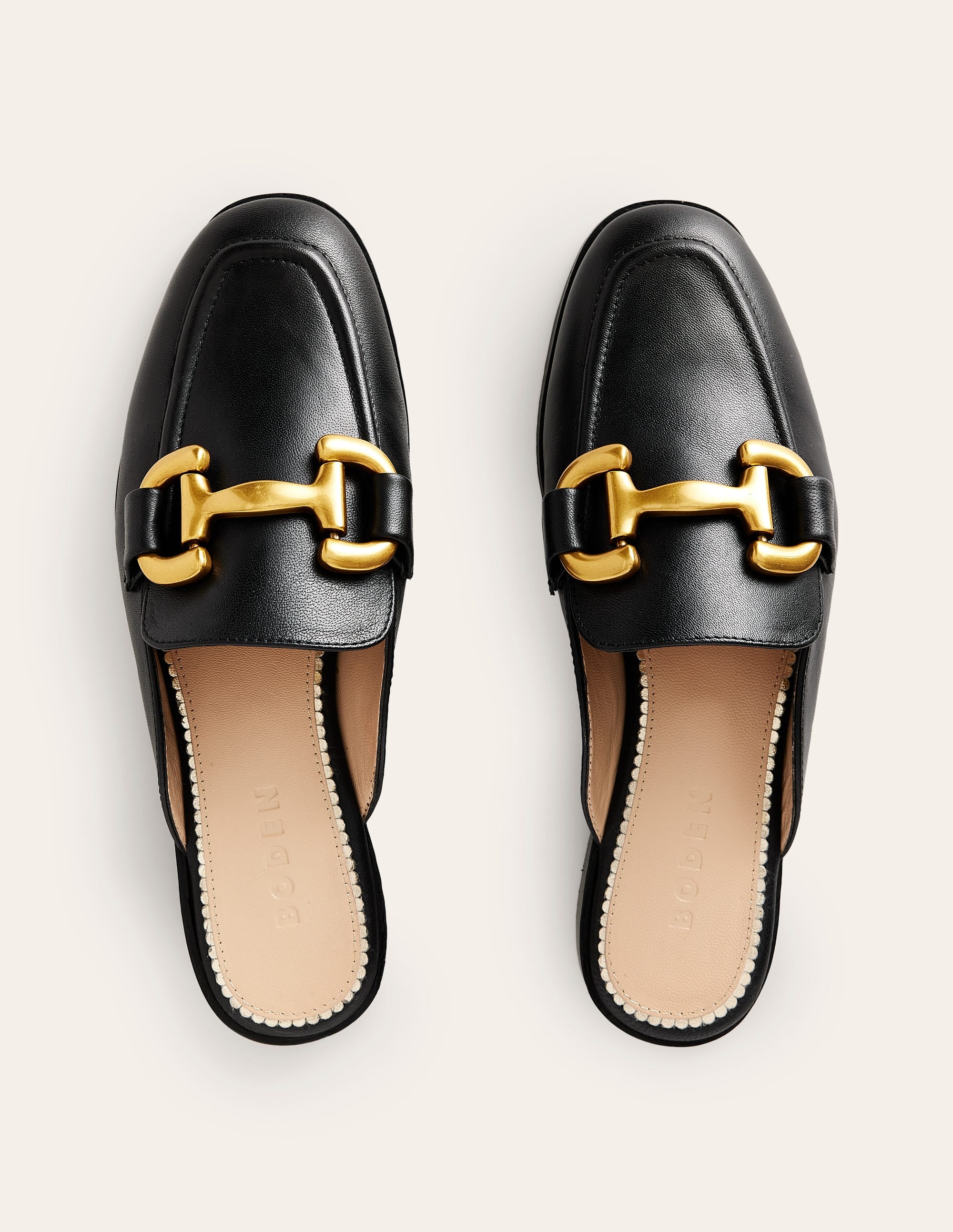 Iris Snaffle Mule Loafers-Black - Image 6