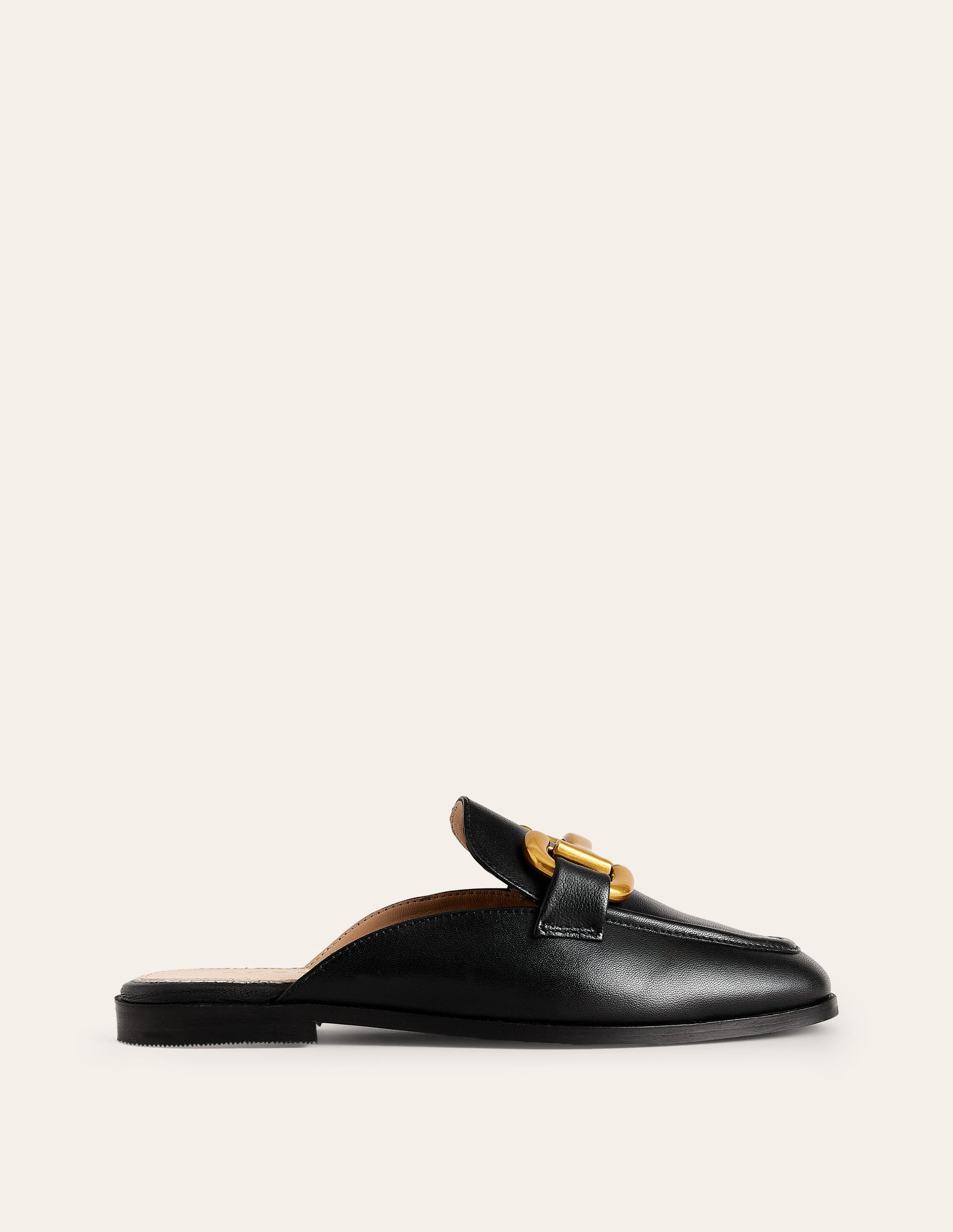 Iris Snaffle Mule Loafers-Black-3
