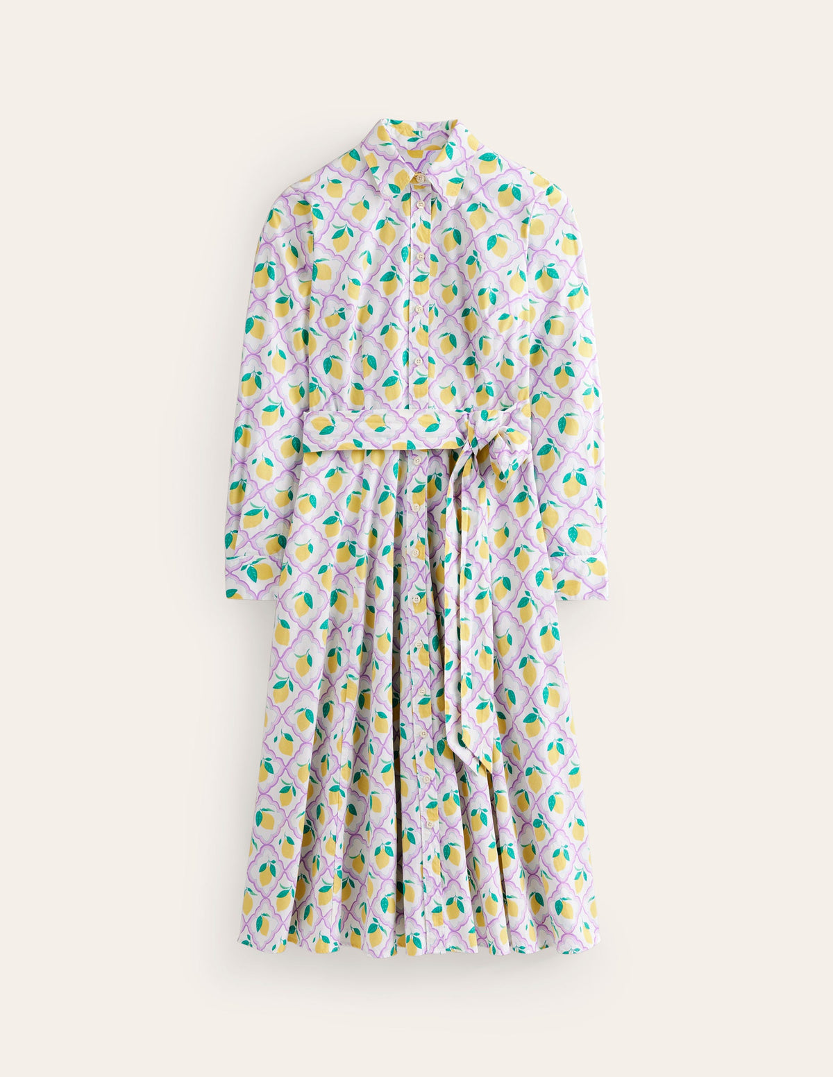 Amy Cotton Midi Shirt Dress-Lavender, Lemon Grove - Image 6