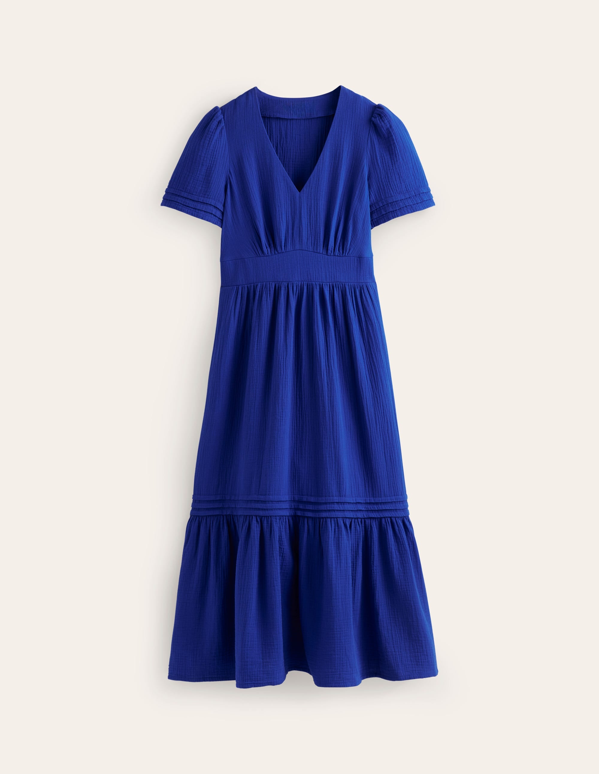 Eve Double Cloth Midi Dress-Indigo Bunting - Image 7