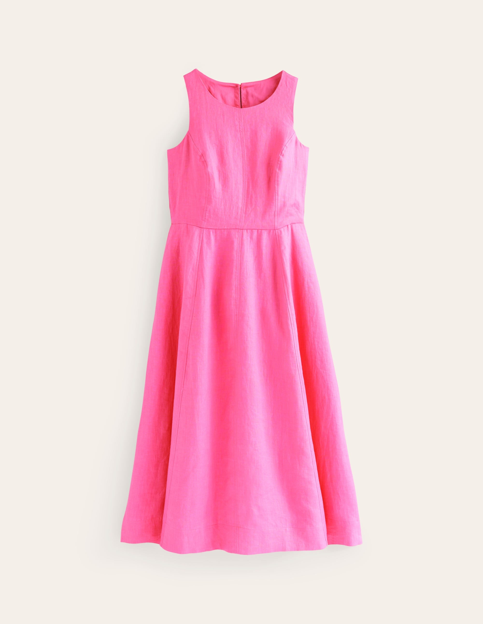 Carla Linen Midi Dress-Sangria Sunset - Image 5