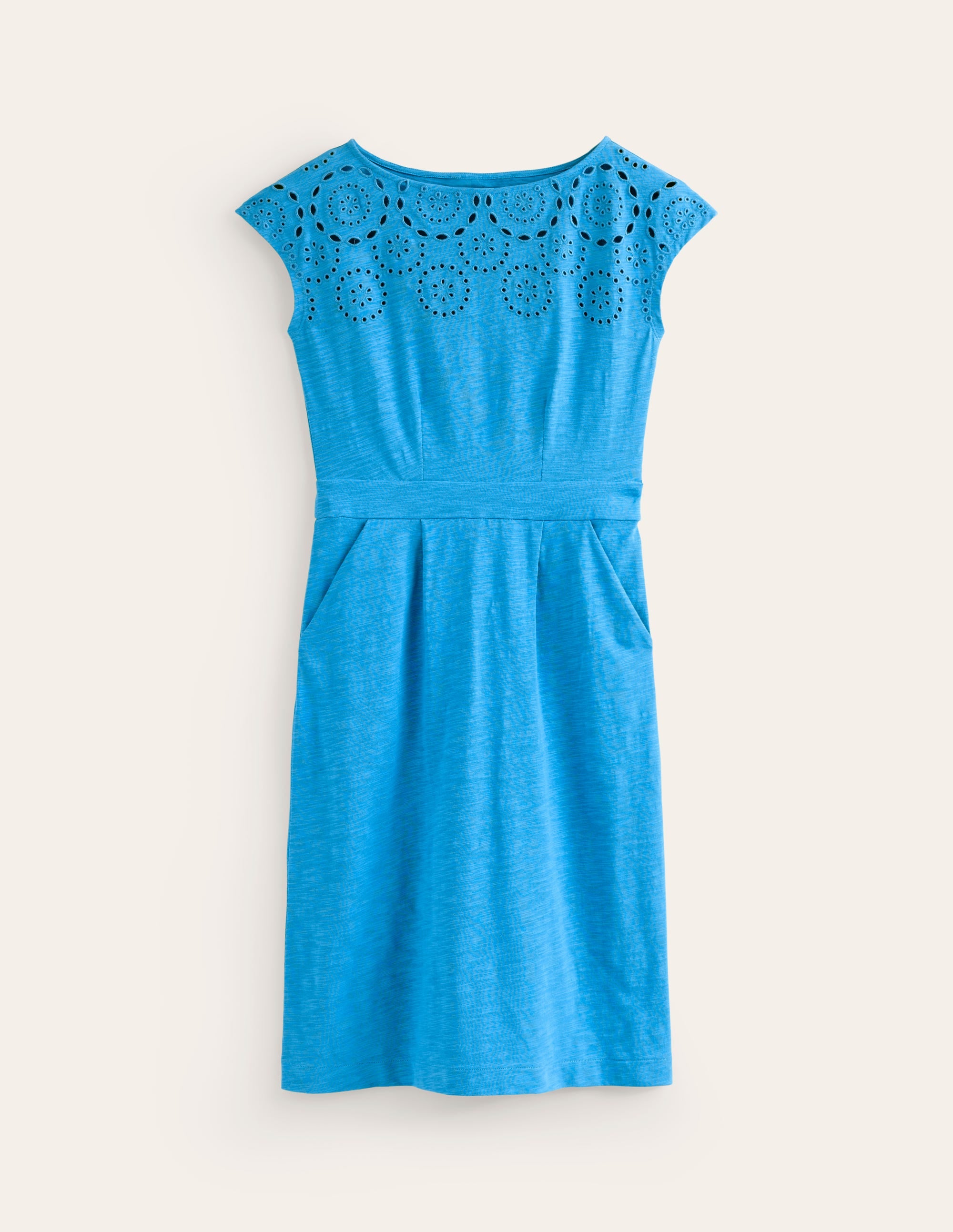 Florrie Broderie Dress-Brilliant blue - Image 5