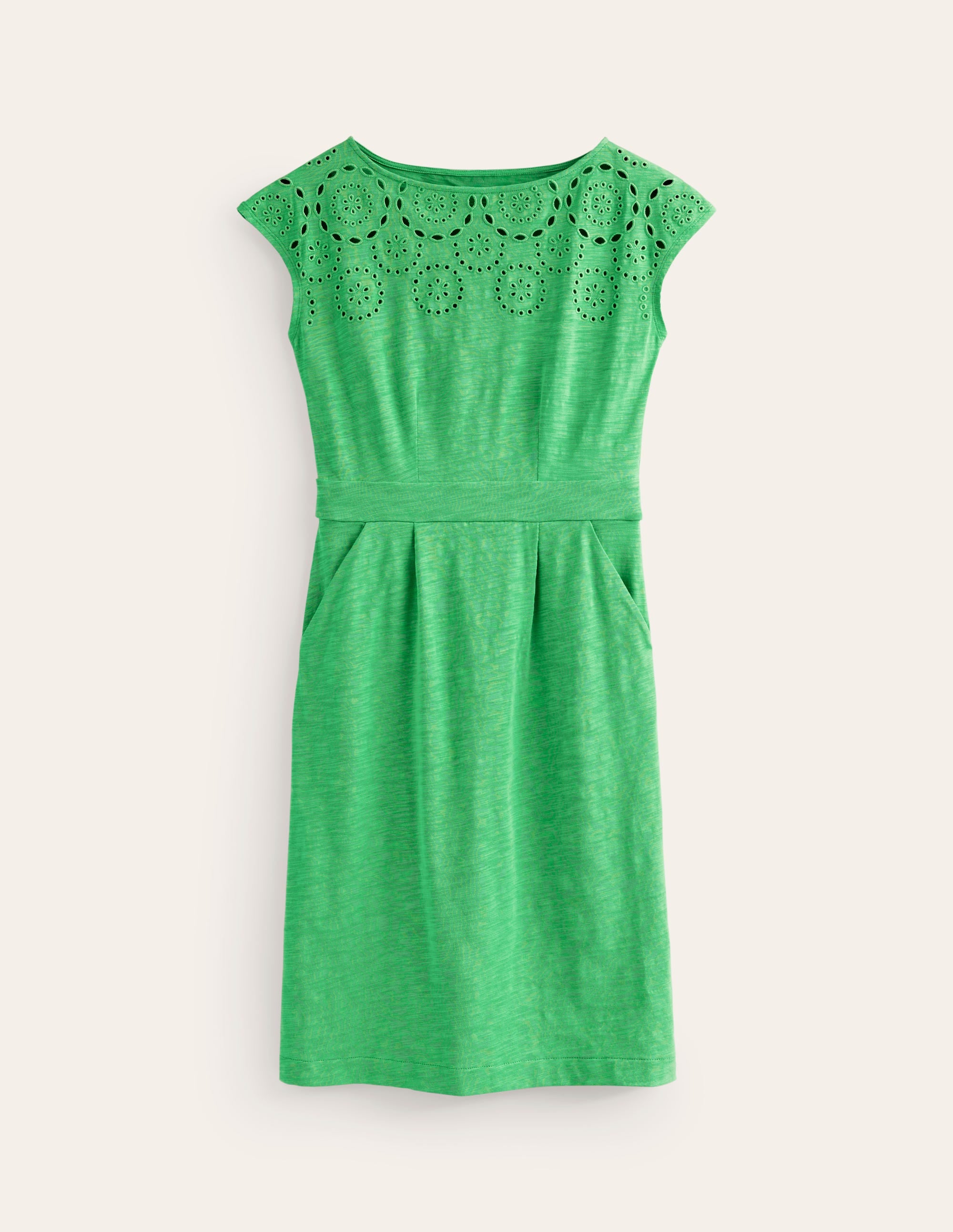Florrie Broderie Dress-Kelly Green - Image 5