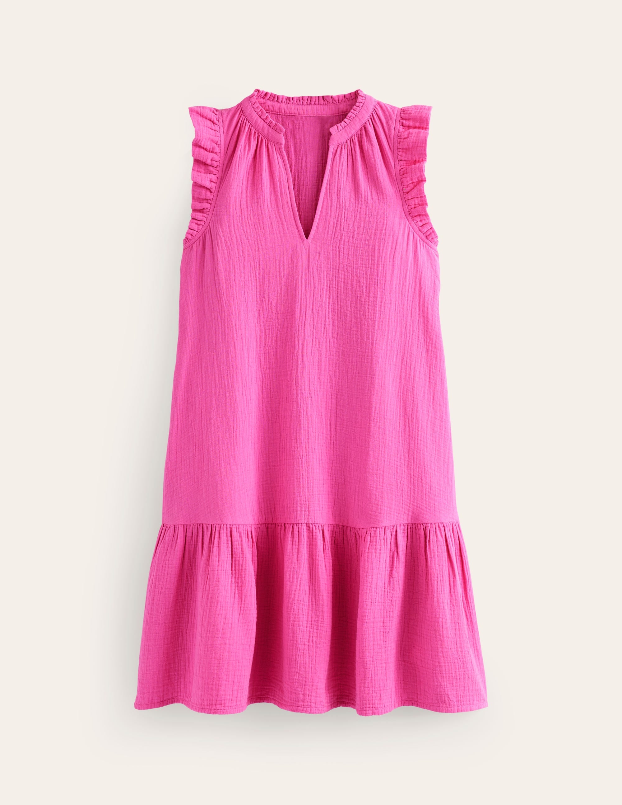 Daisy Double Cloth Short Dress-Pop Pansy - Image 5