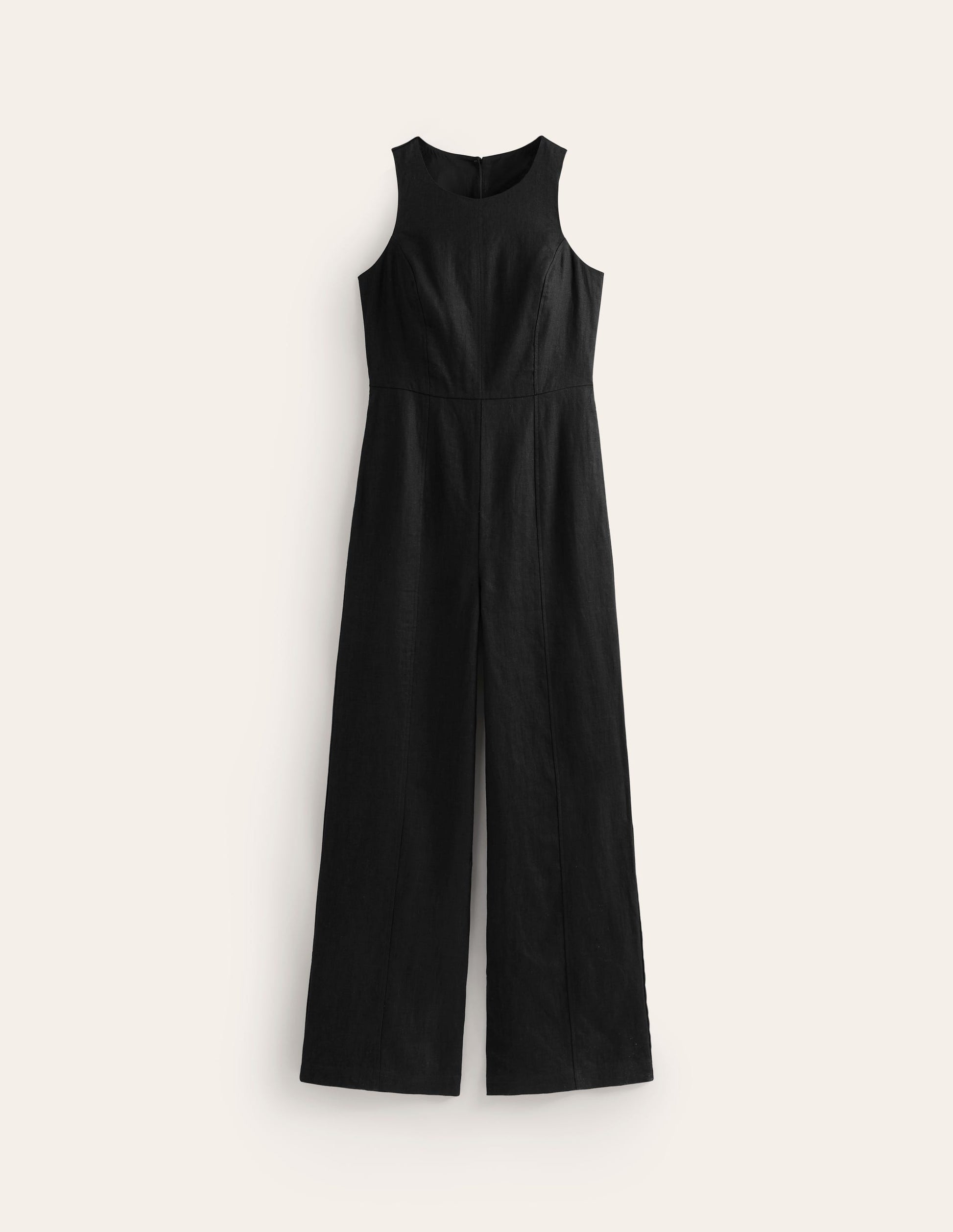 Carla Linen Jumpsuit-Black-6