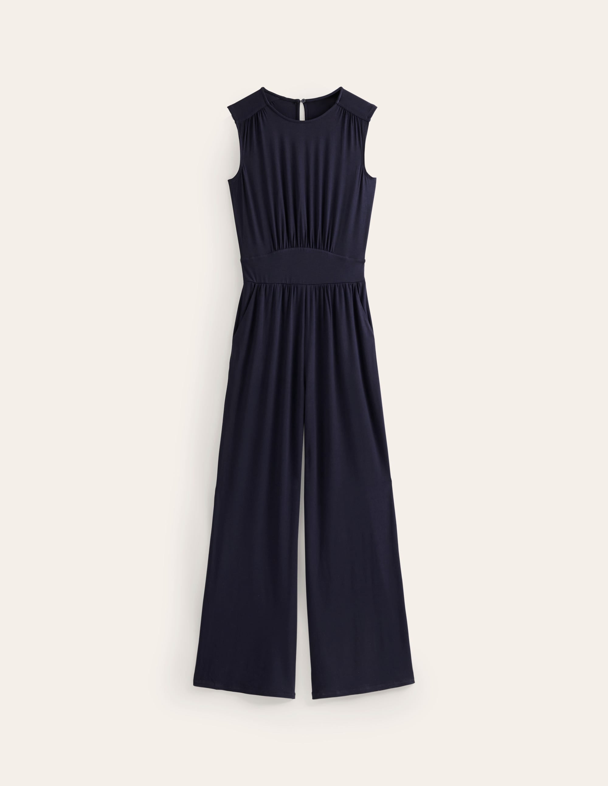 Thea Jersey Jumpsuit-Navy - Image 5