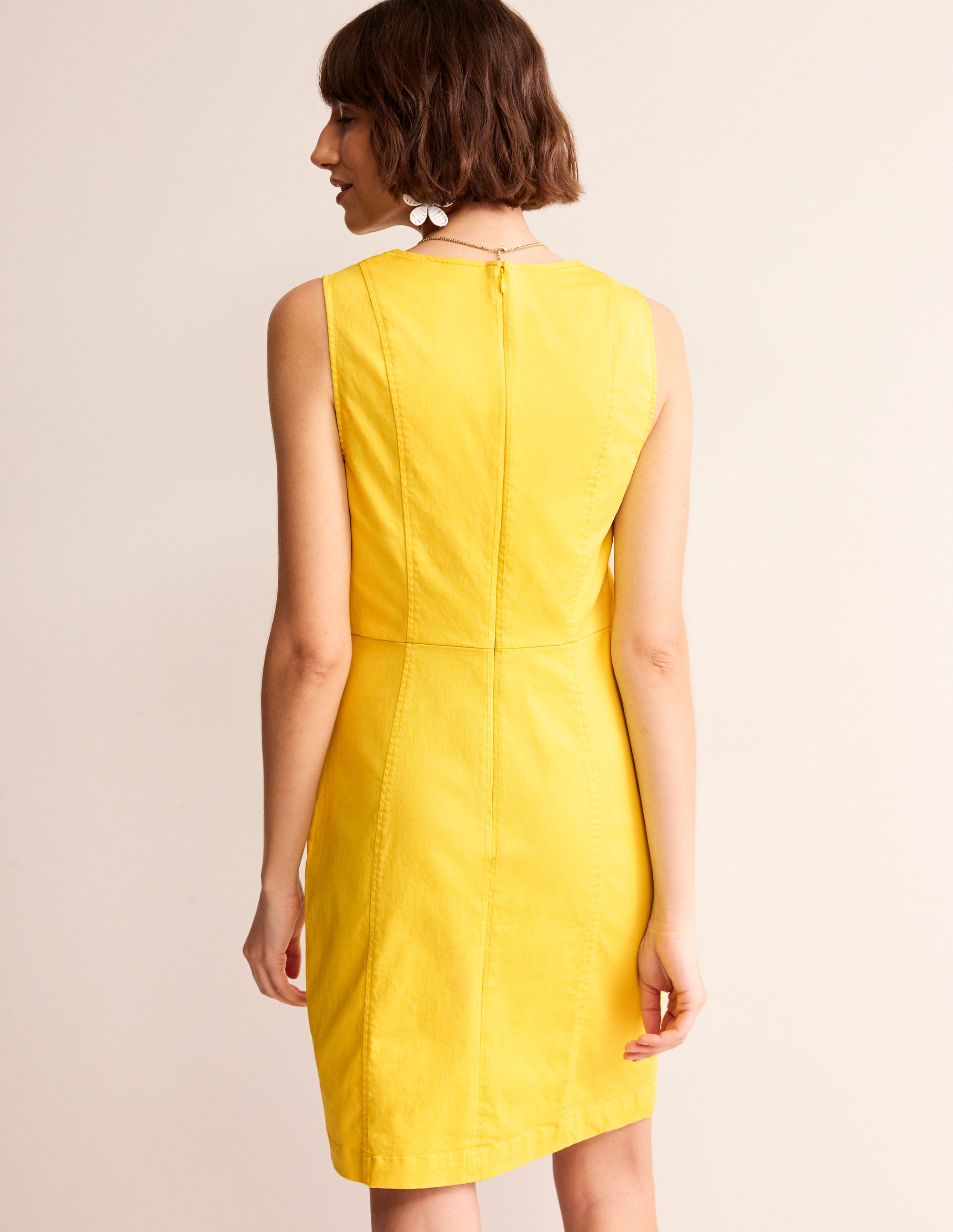 Helena Chino Short Dress-Passionfruit - Image 3