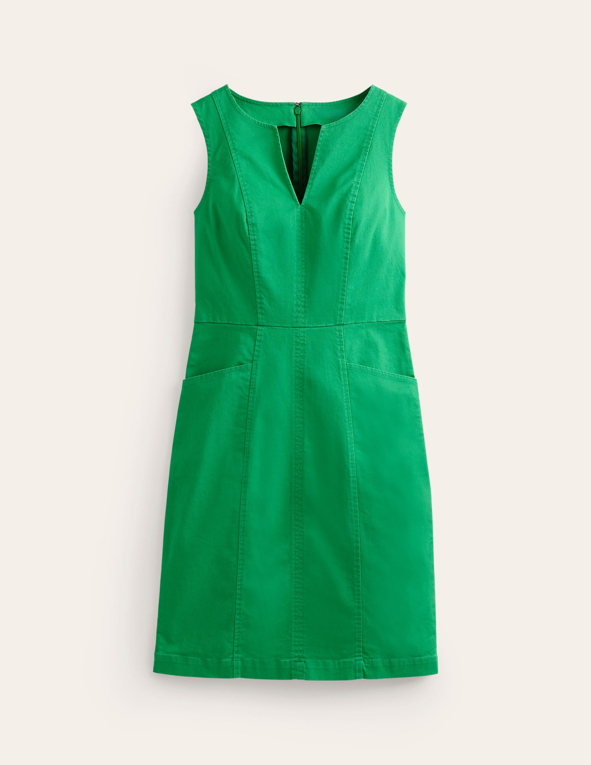 Helena Chino Short Dress-Green Tambourine - Image 5