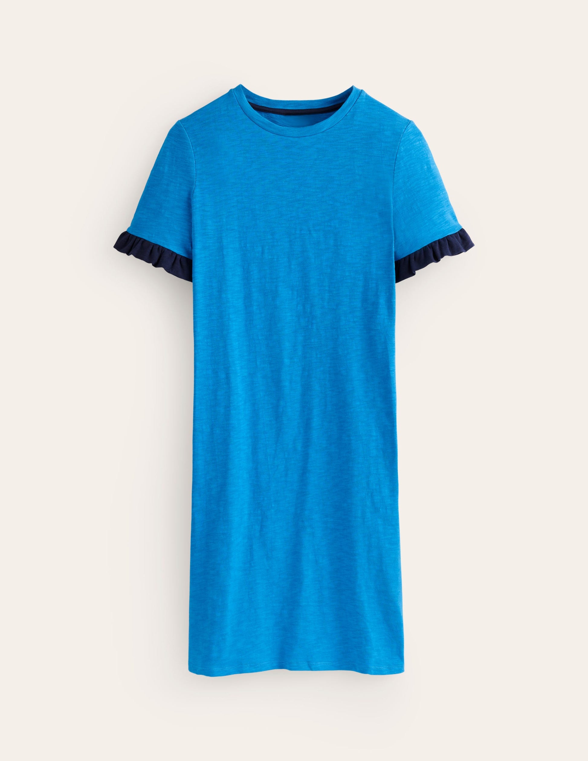 Emily Ruffle Cotton Dress-Brilliant Blue | Boden AU Emily Ruffle Cotton Dress-Brilliant Blue | Boden AU