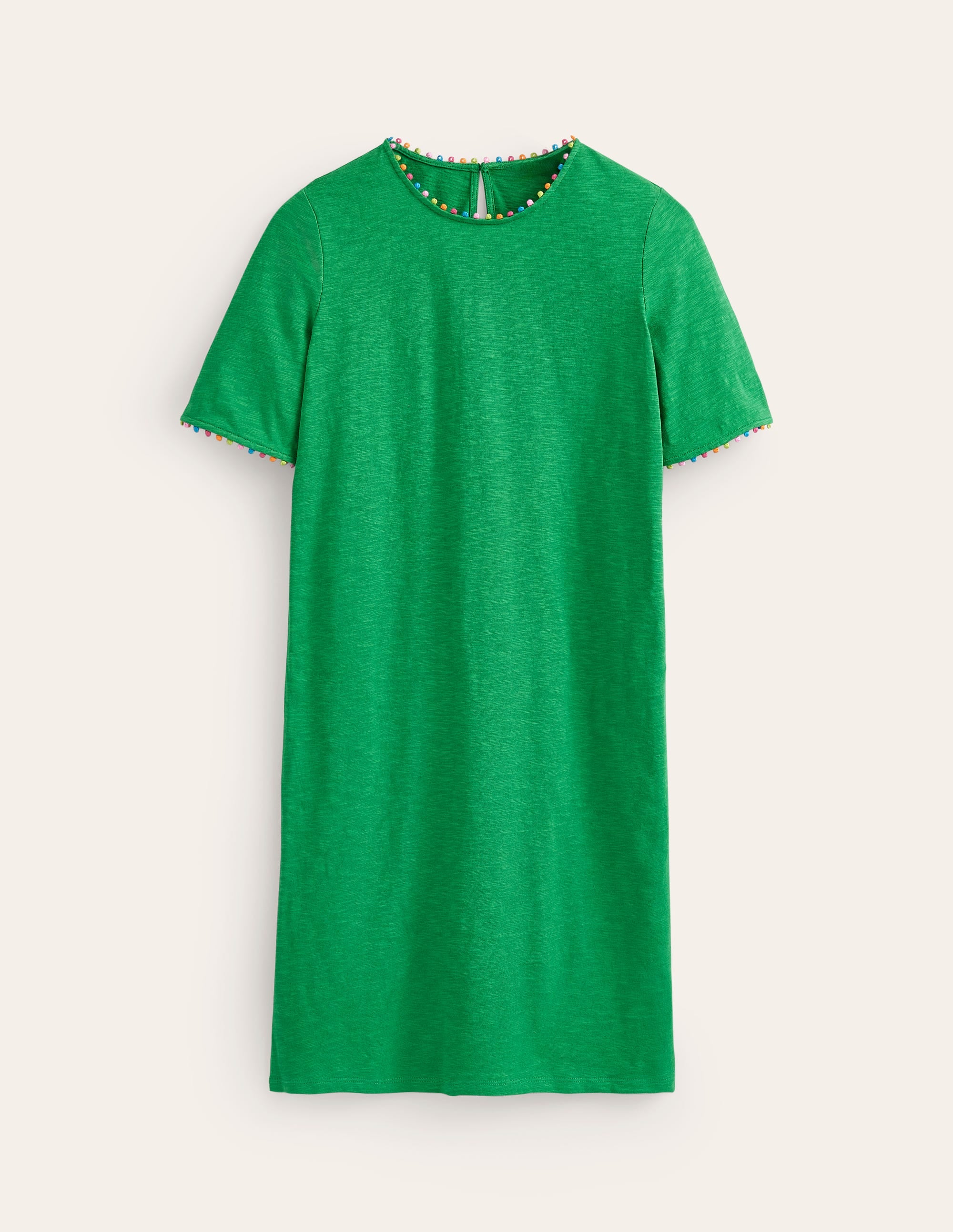 Ali Pom Sleeve Dress-Green Tambourine - Image 5