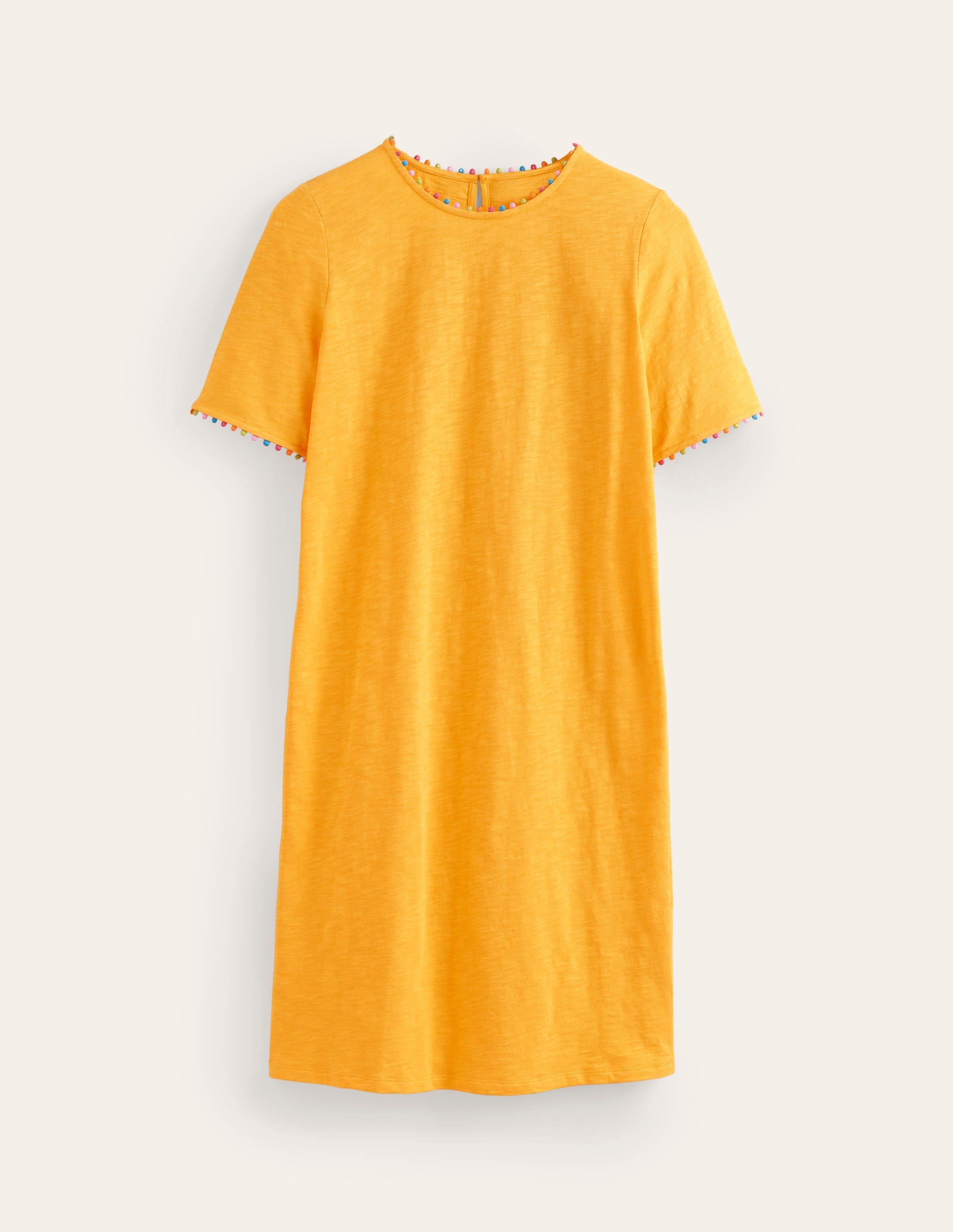 Ali Pom Sleeve Dress-Artisan's Gold - Image 5
