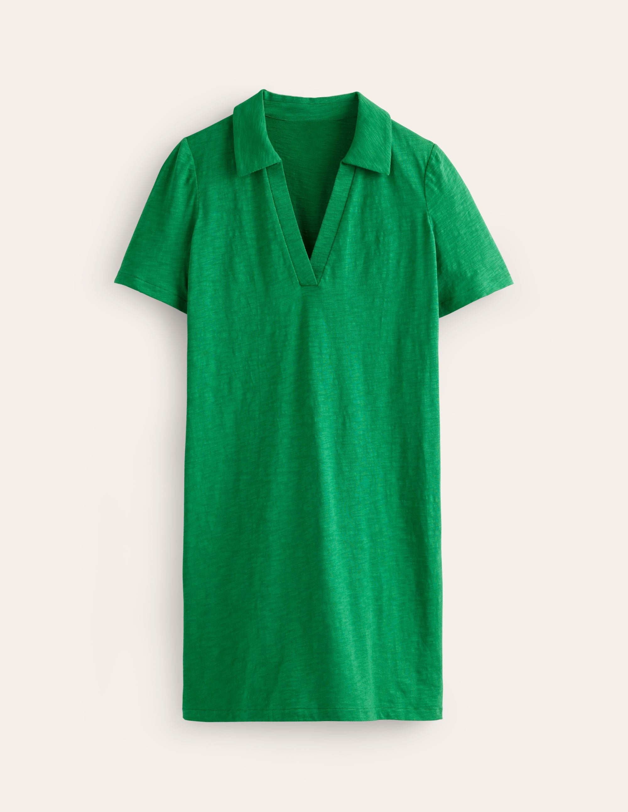 Ingrid Polo Cotton Dress-Green Tambourine - Image 5