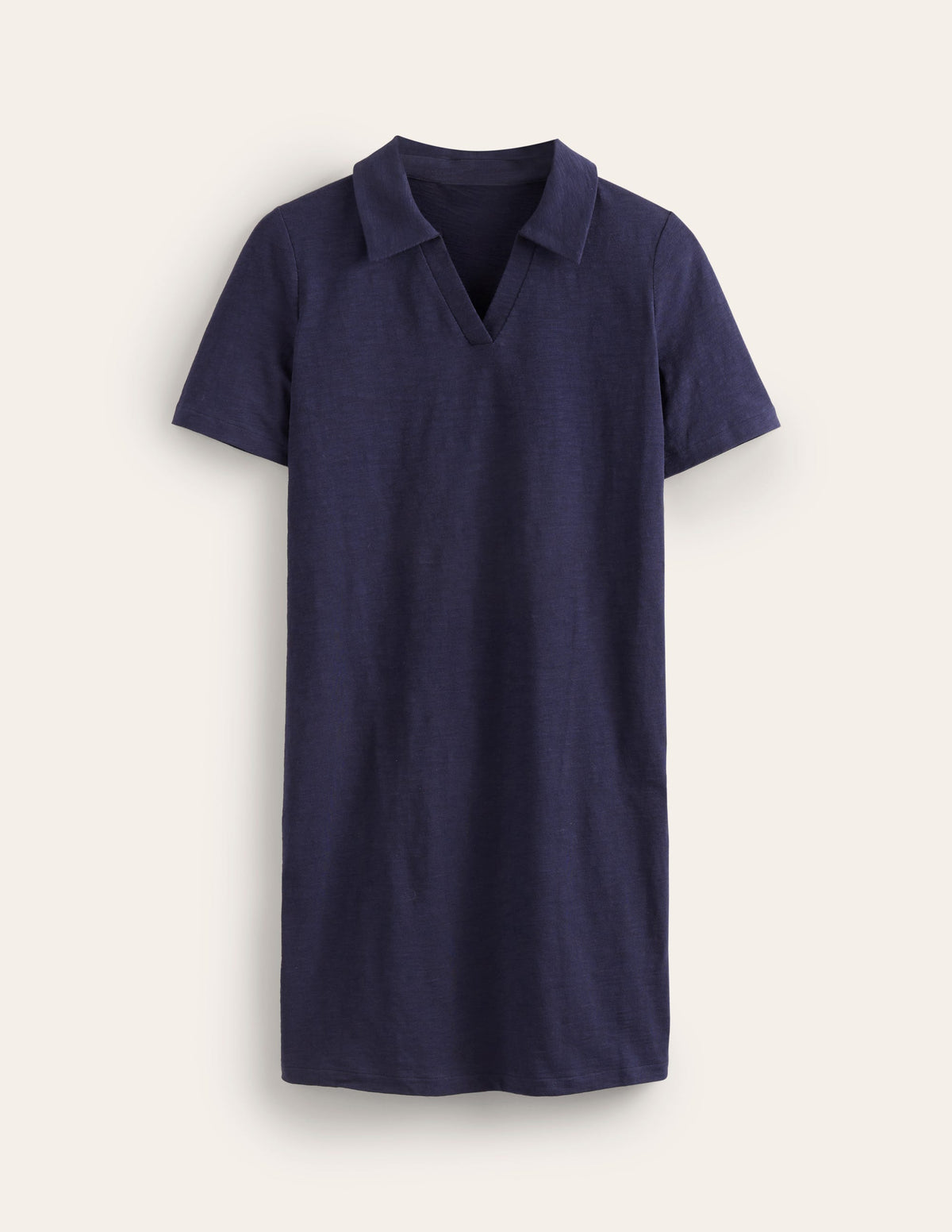 Ingrid Polo Cotton Dress-Navy - Image 5