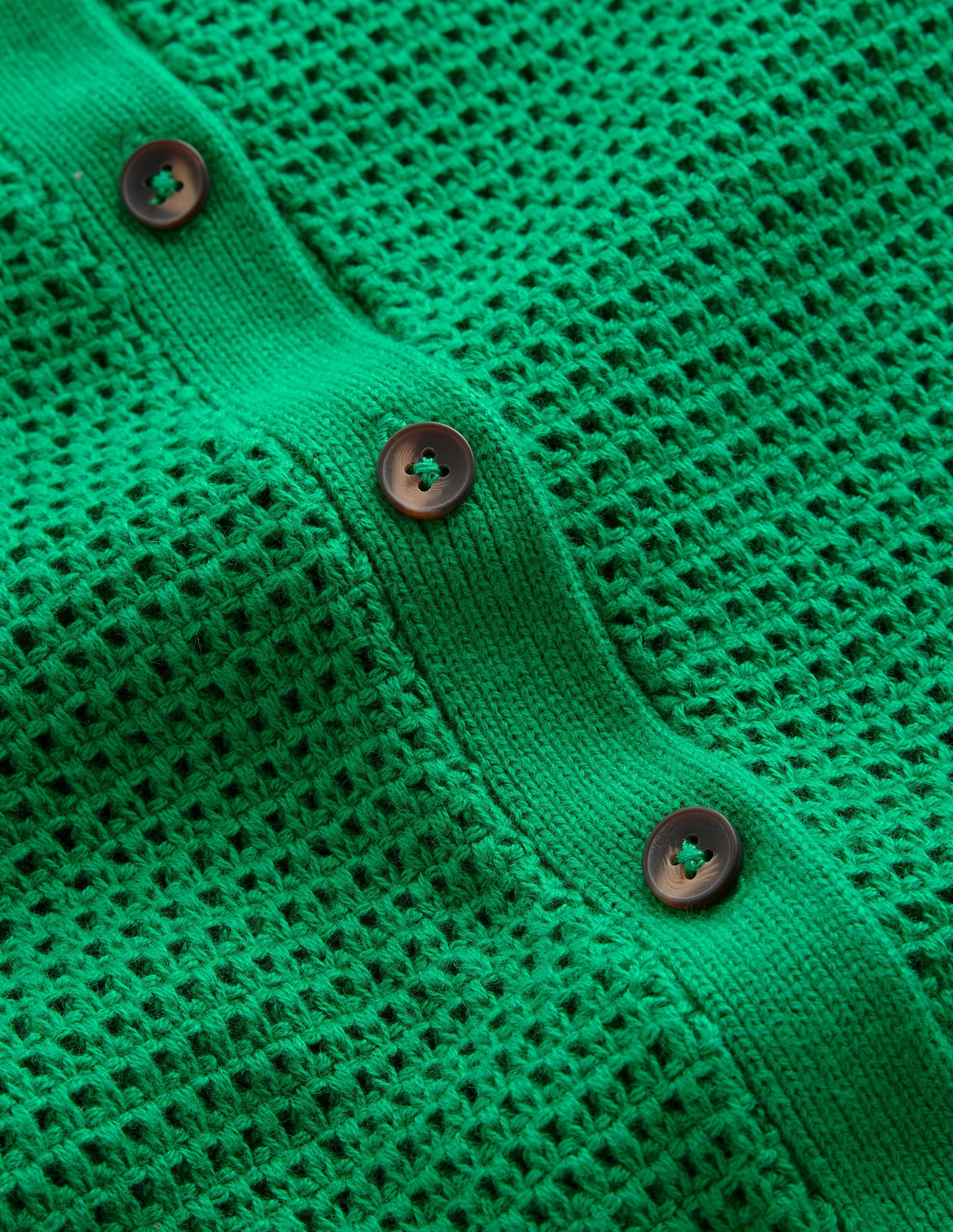Textured Scallop Cardigan-Rich Emerald-6