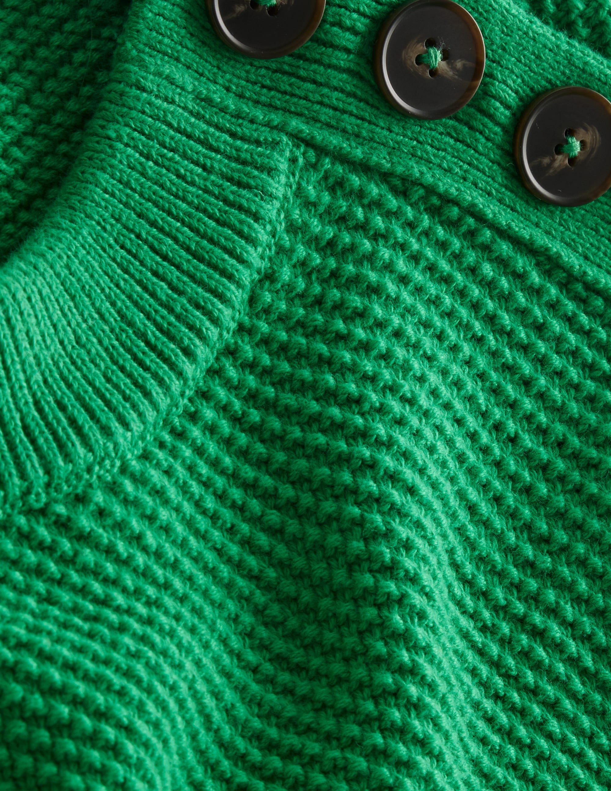 Button Detail Stitch Jumper-Bright Green - Image 7