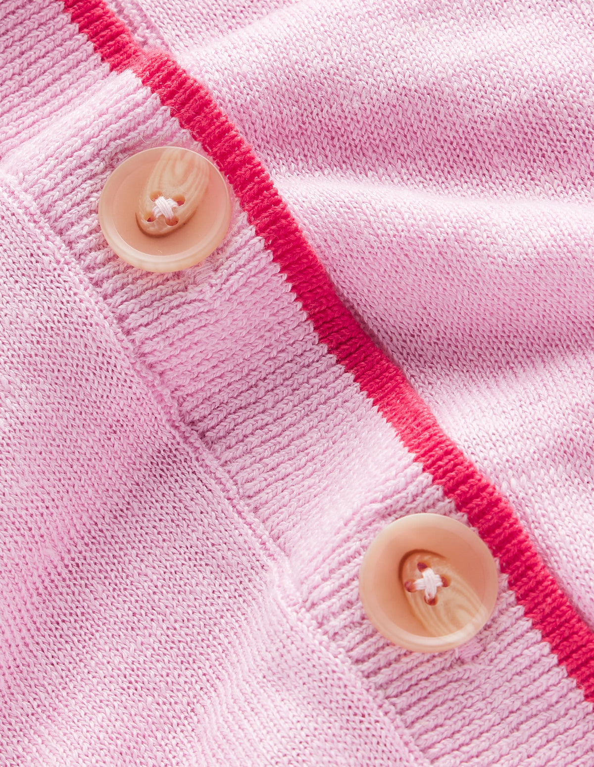 Maggie V-Neck Linen Cardigan-Sweet Lilac Pink-6