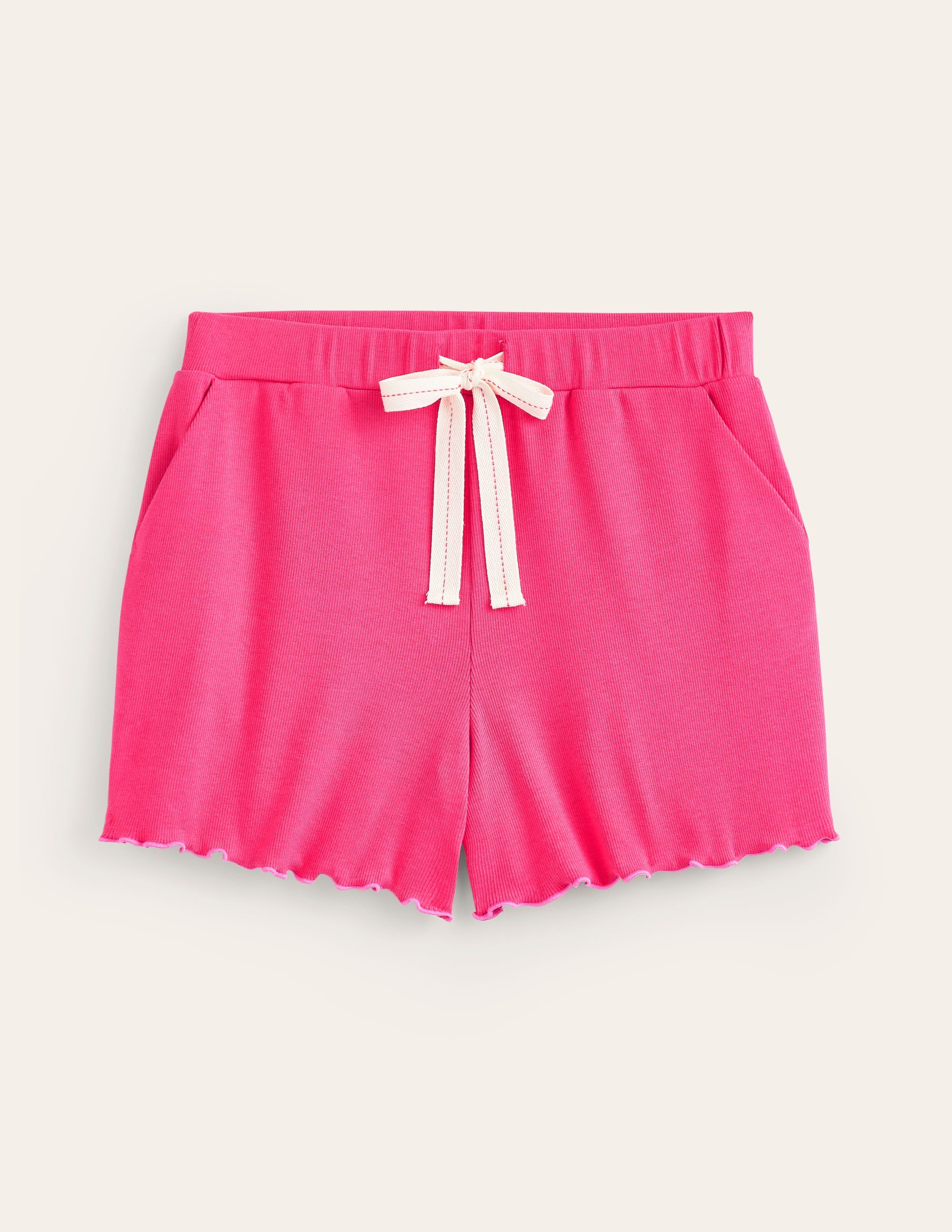 Lettuce Hem PJ Shorts-Rethink Pink - Image 5