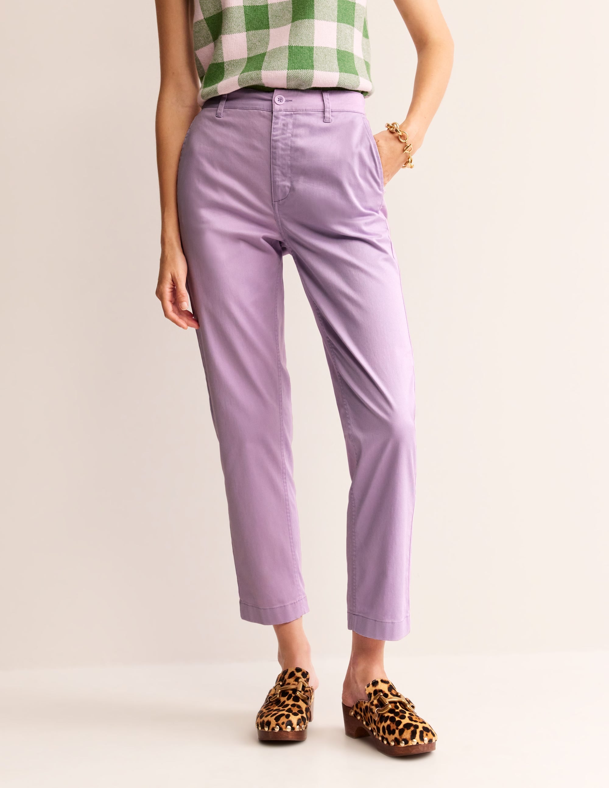 Barnsbury Chino Trousers-Orchid Bloom - Image 4