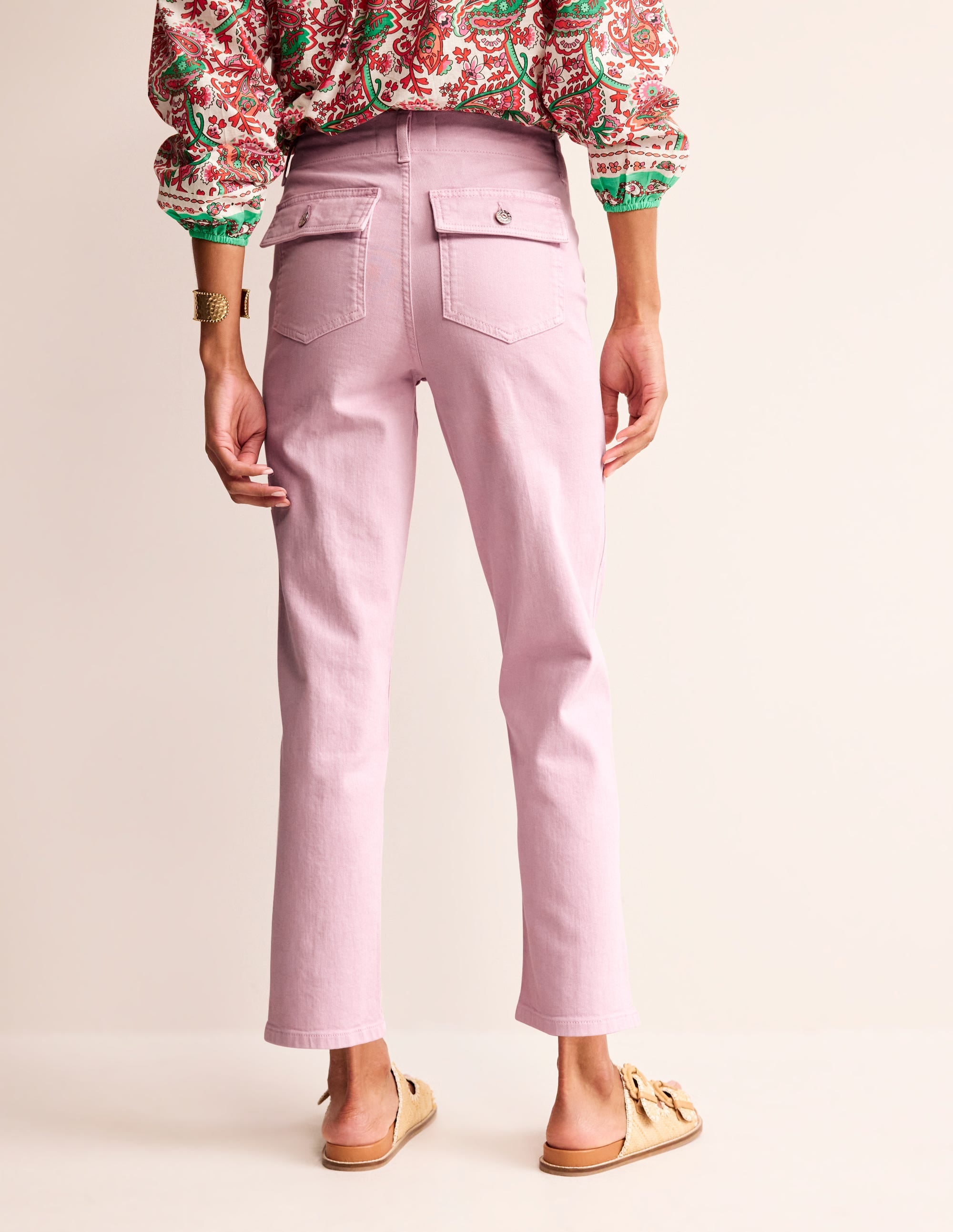 Kensington Casual Trousers-Sweet Lilac - Image 3