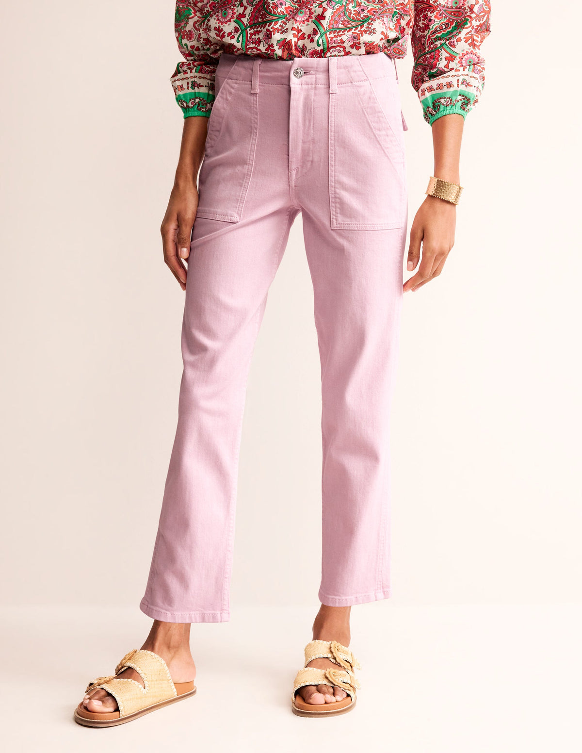 Kensington Casual Trousers-Sweet Lilac - Image 4