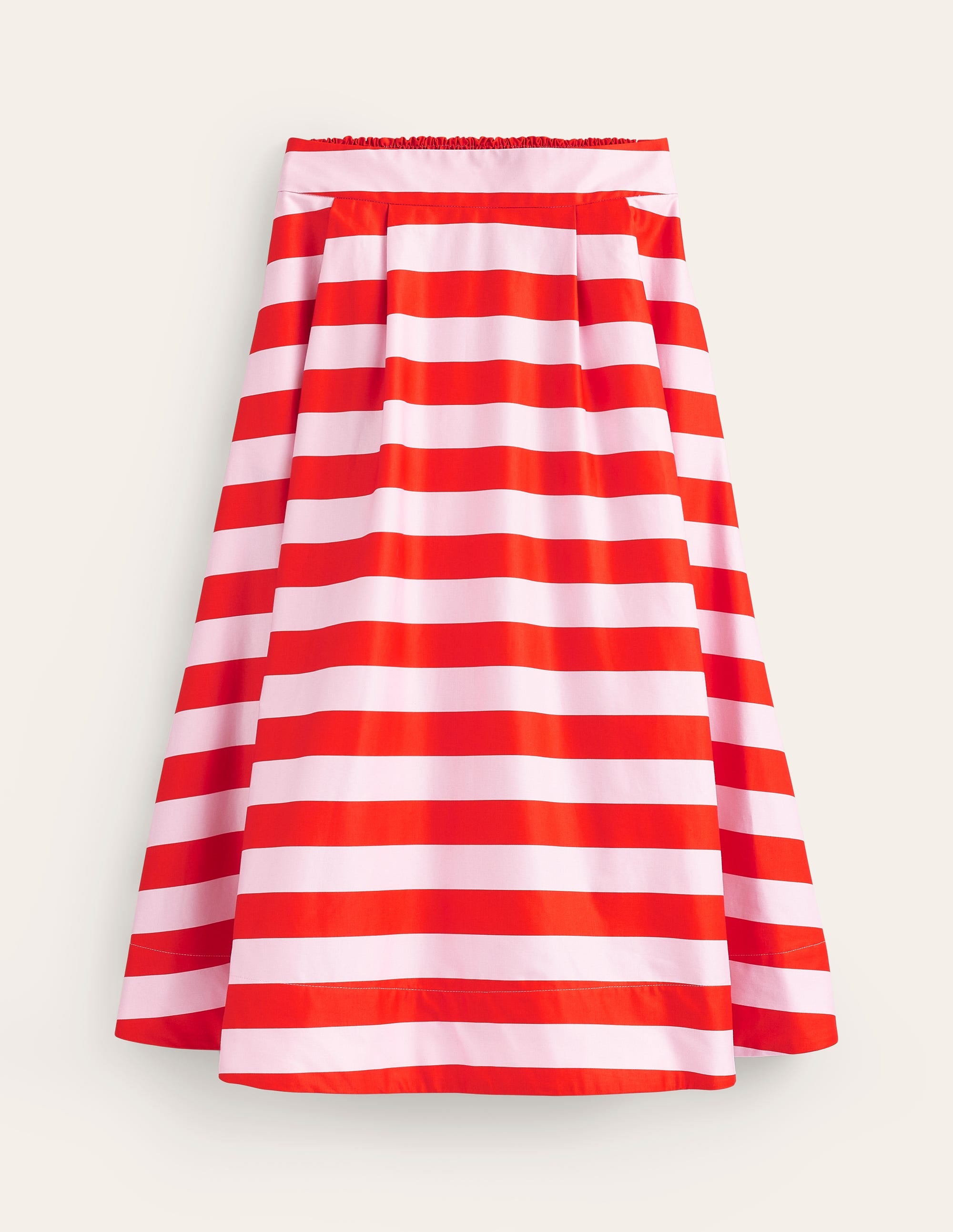 Isabella Cotton Sateen Skirt-Fiesta and Orchid Pink Stripe - Image 6