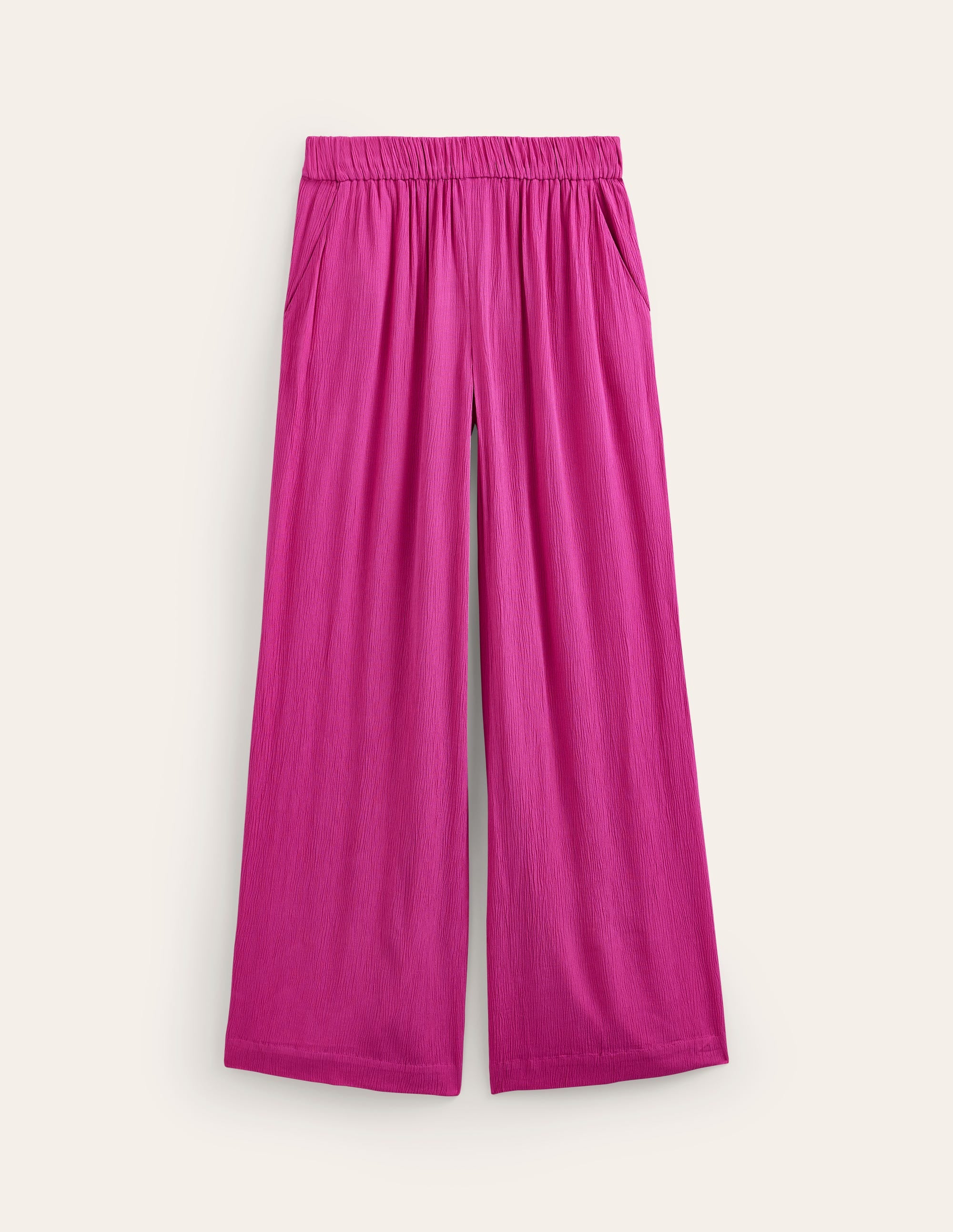 Crinkle Wide Trousers-Phlox Pink - Image 5