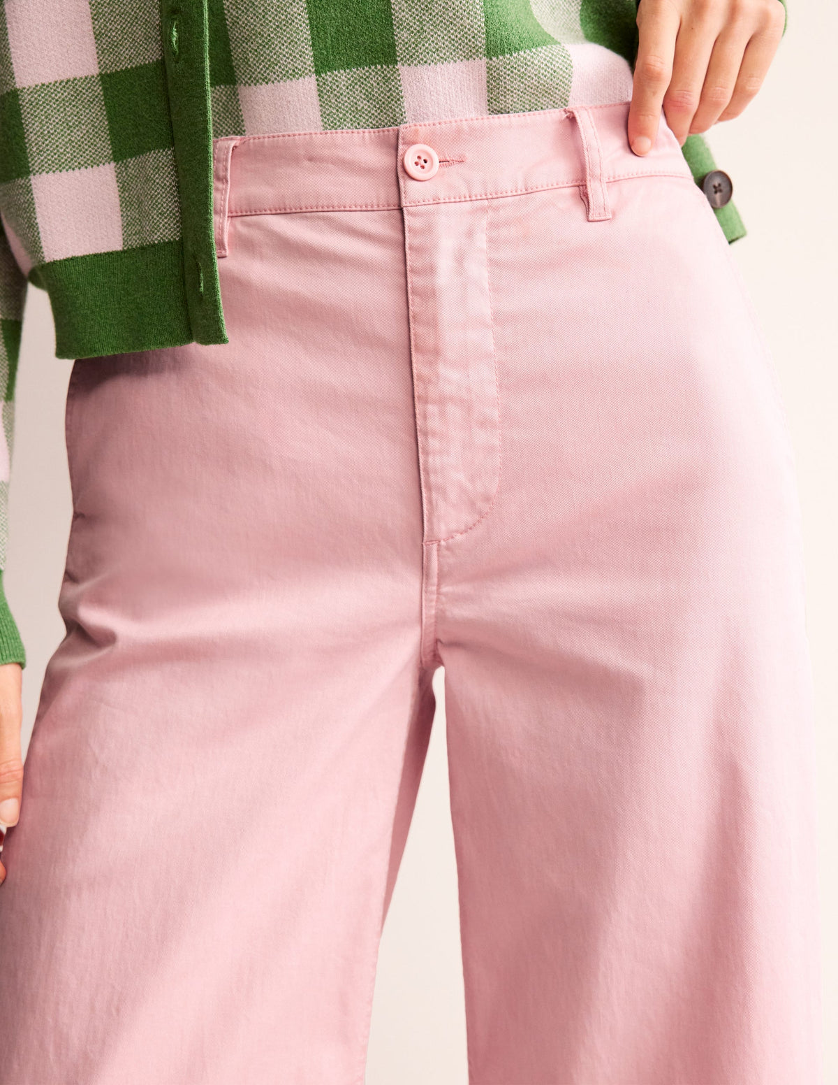BARNSBURY WIDE LEG CHINO-Blush - Image 2