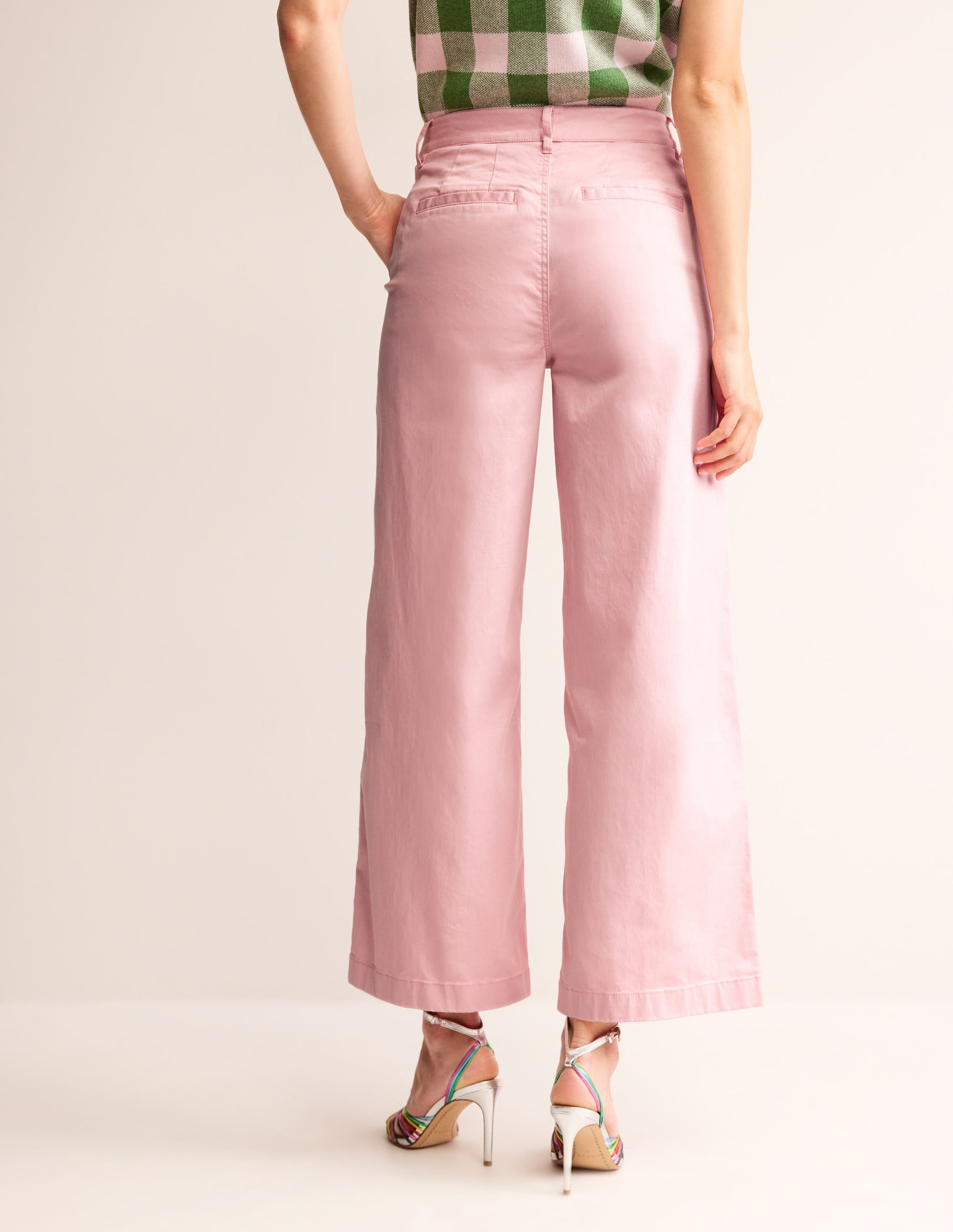BARNSBURY WIDE LEG CHINO-Blush - Image 3